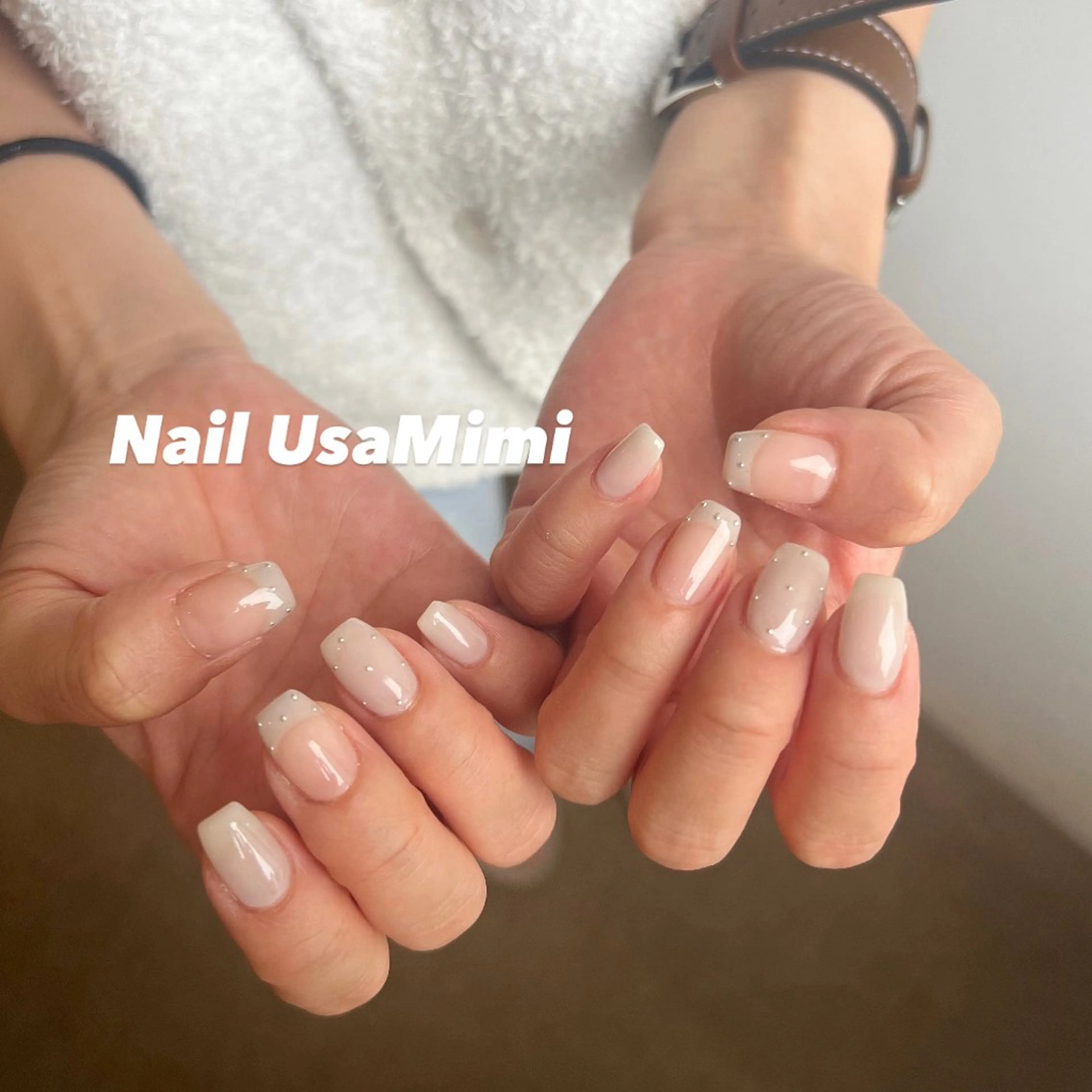 ネイル アートネイル オーロラネイル チークネイル フレンチネイル ジェルネイル 本町NailUsa Mimi RIKOのネイルデザイン