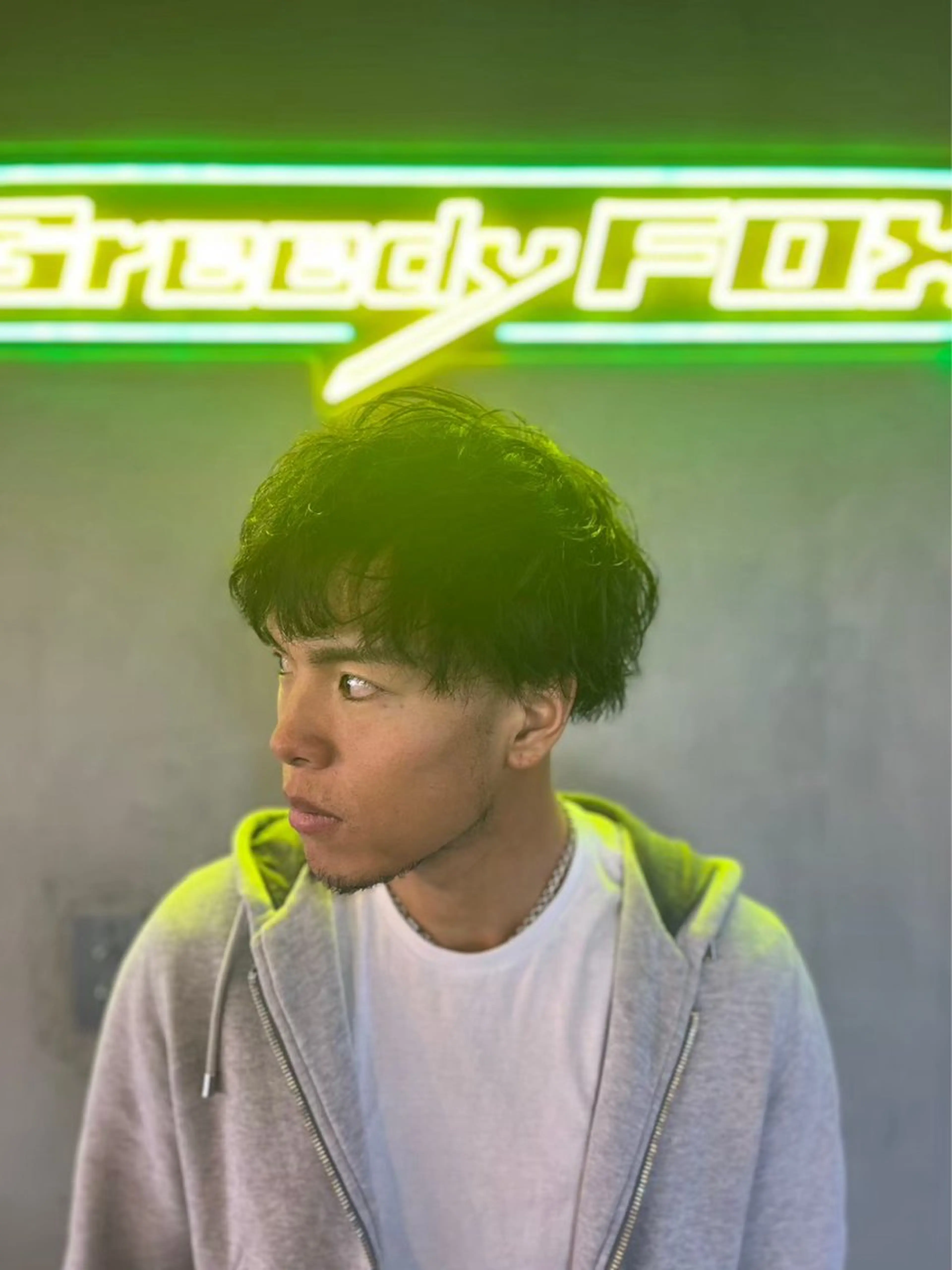 ミディアム パーマ カット パーマ dunhill 斉藤 大樹/メンズカットのヘアスタイル