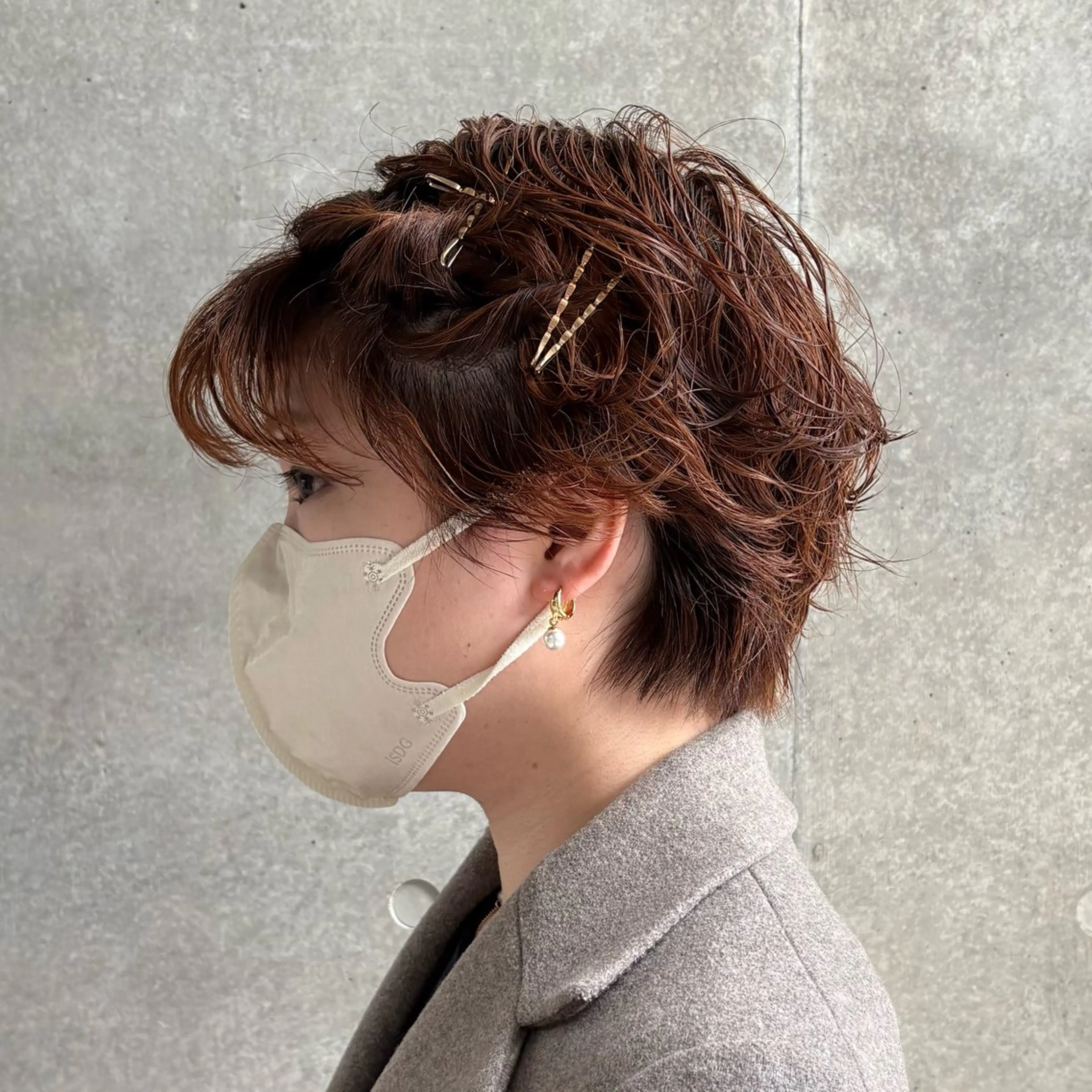 ショート パーマ ヘアアレンジ ストレートパーマ ヘアセット 👩🏼🪄ありむら もえ/京都駅🍐のヘアスタイル