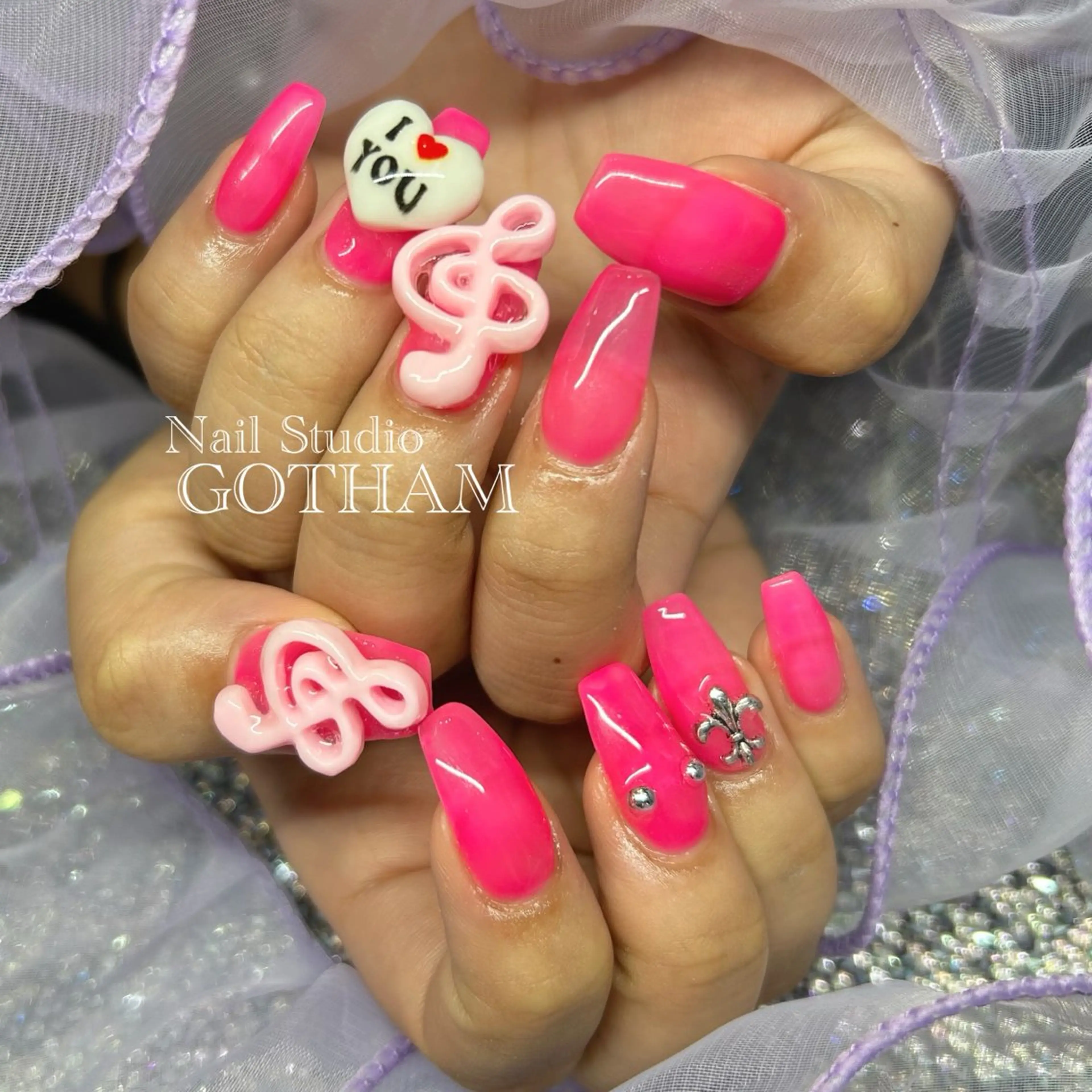 ネイル 長さ出し 持ち込み ハンドネイル Nail Studio GOTHAM所属・高円寺駅からすぐ🌈 ネイルGOTHAMのネイルデザイン