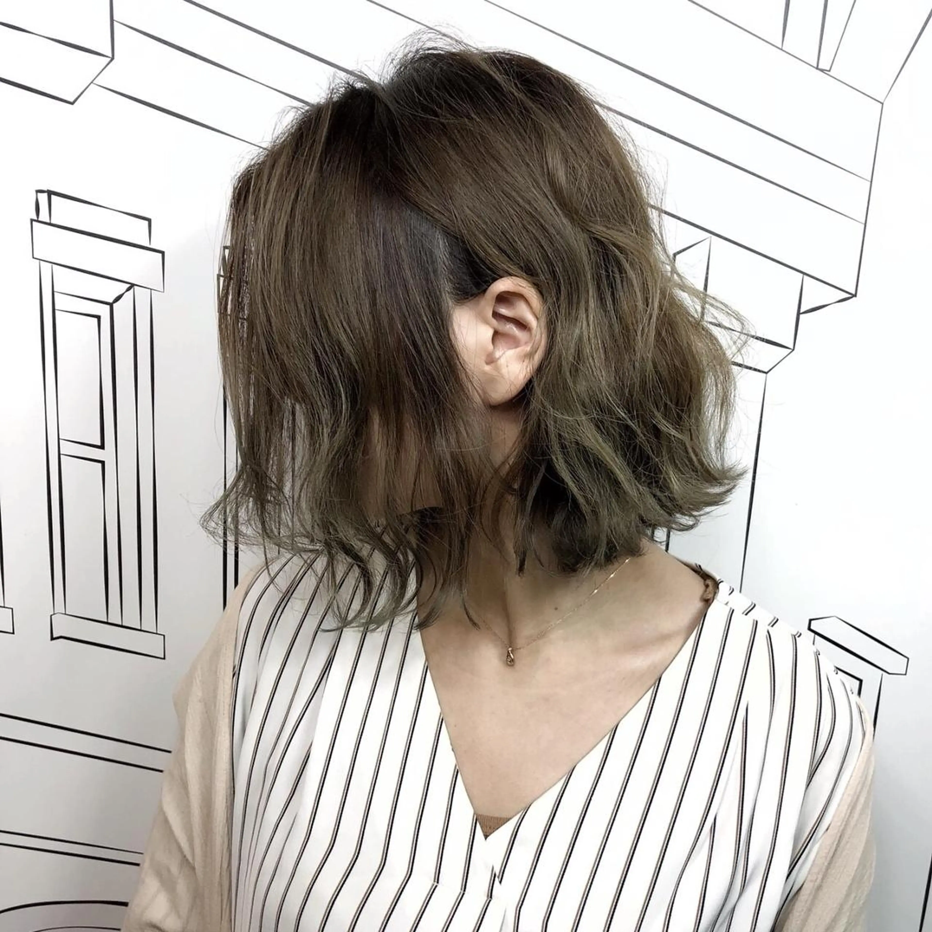 セミロング 外国人風カラー レイヤー,ボブ / 彩未のヘアスタイル