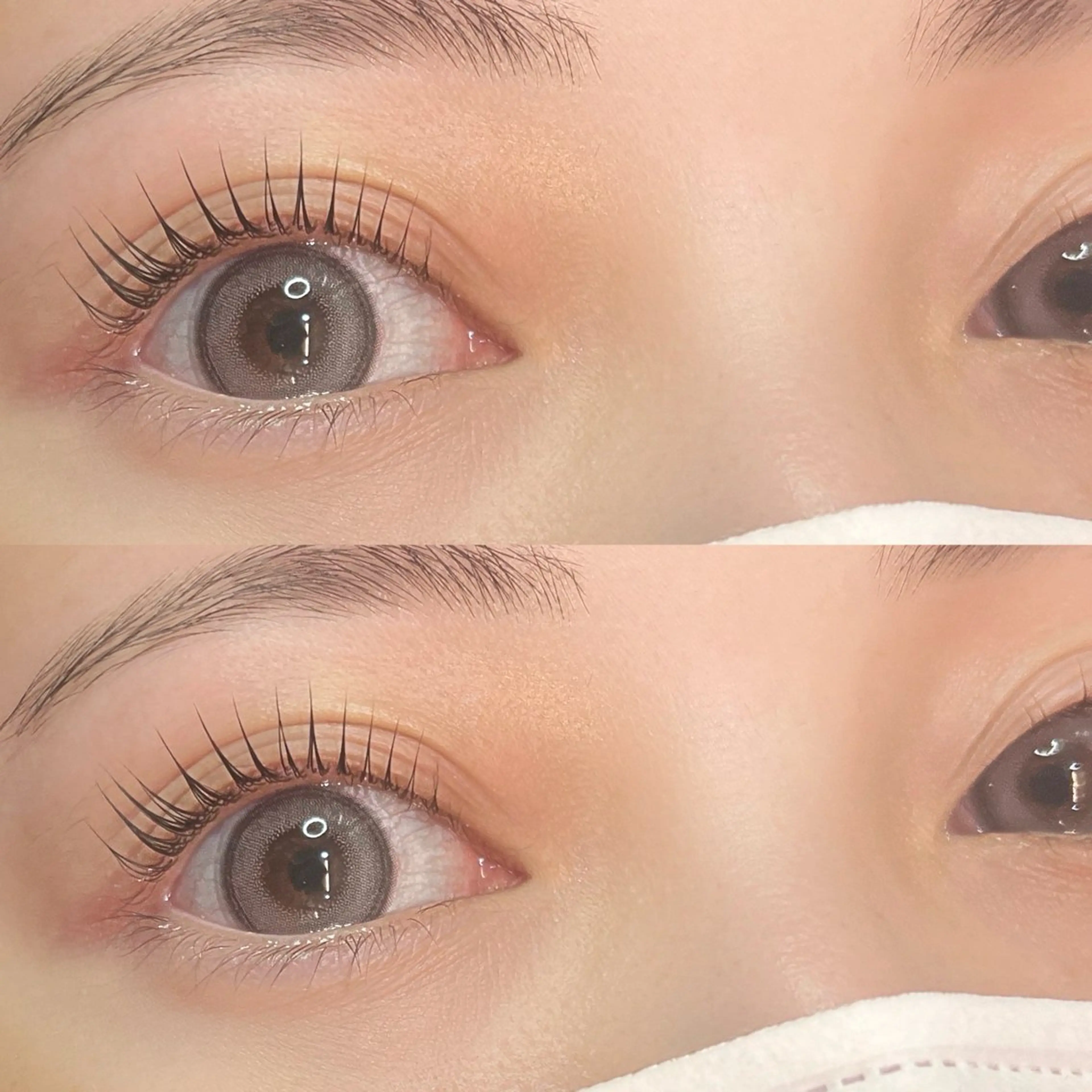 マツエク・マツパ 束感まつ毛 パリジェンヌラッシュリフト まつげパーマ 一重×まつ毛パーマ fein.Ruka ♡垢抜け美眉のマツエク・マツパデザイン