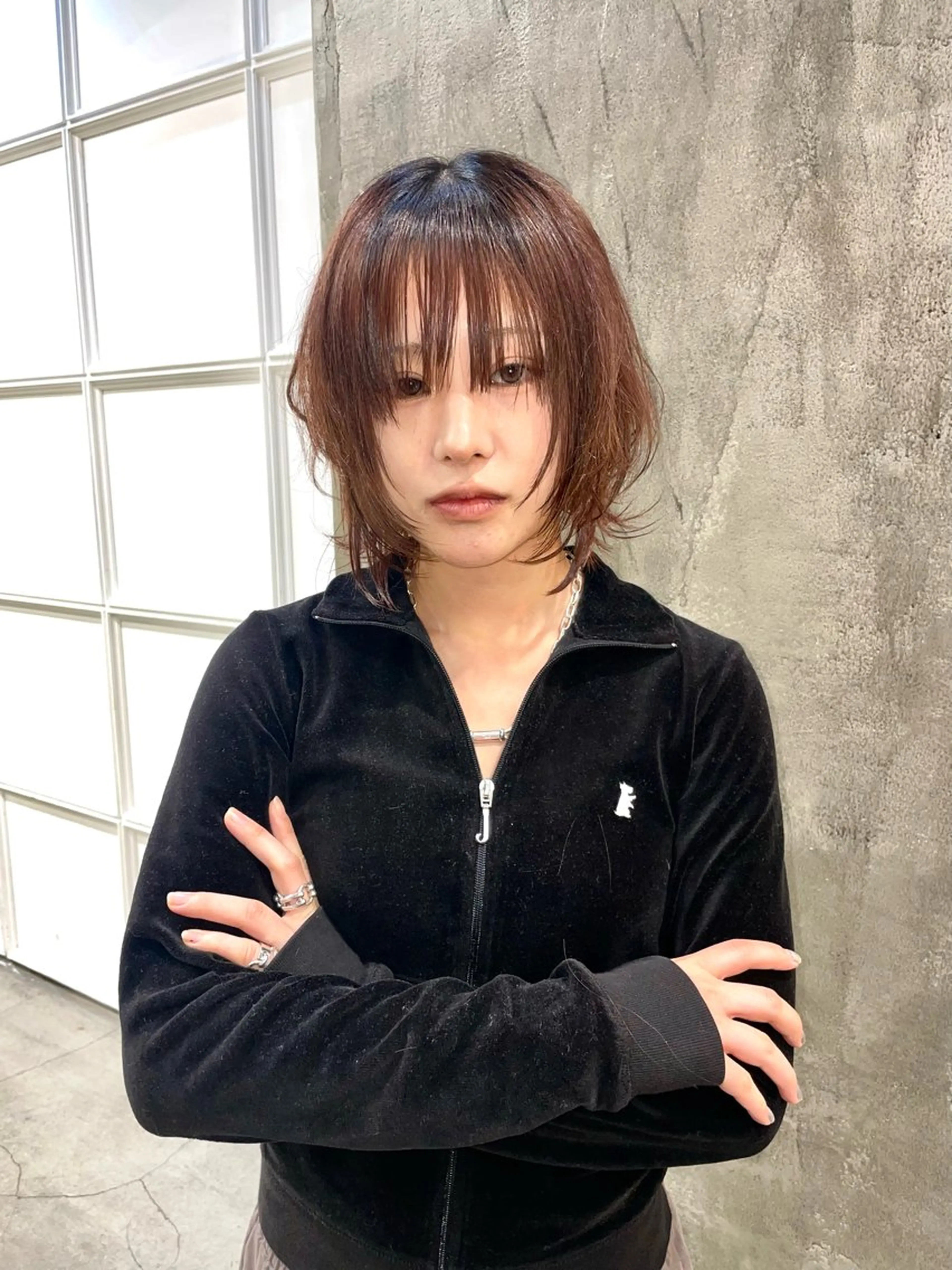 ミディアム カラー カット デザインカラー⭐︎★ 🐆hyo🐆のヘアスタイル