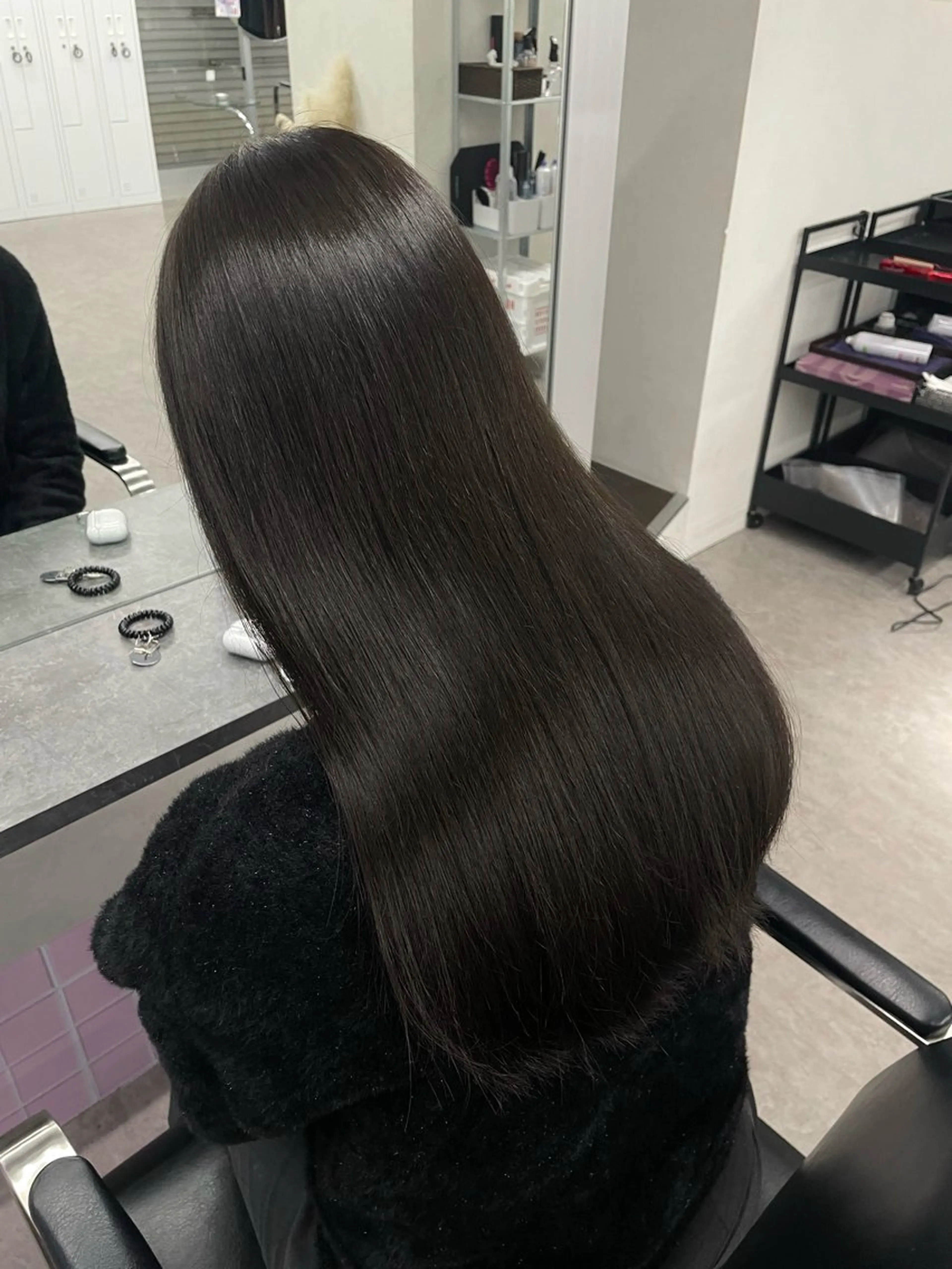 ロング ヘアカラー トリートメント 奥野碧🌈艶髪 /ダメージレスカラーのヘアスタイル