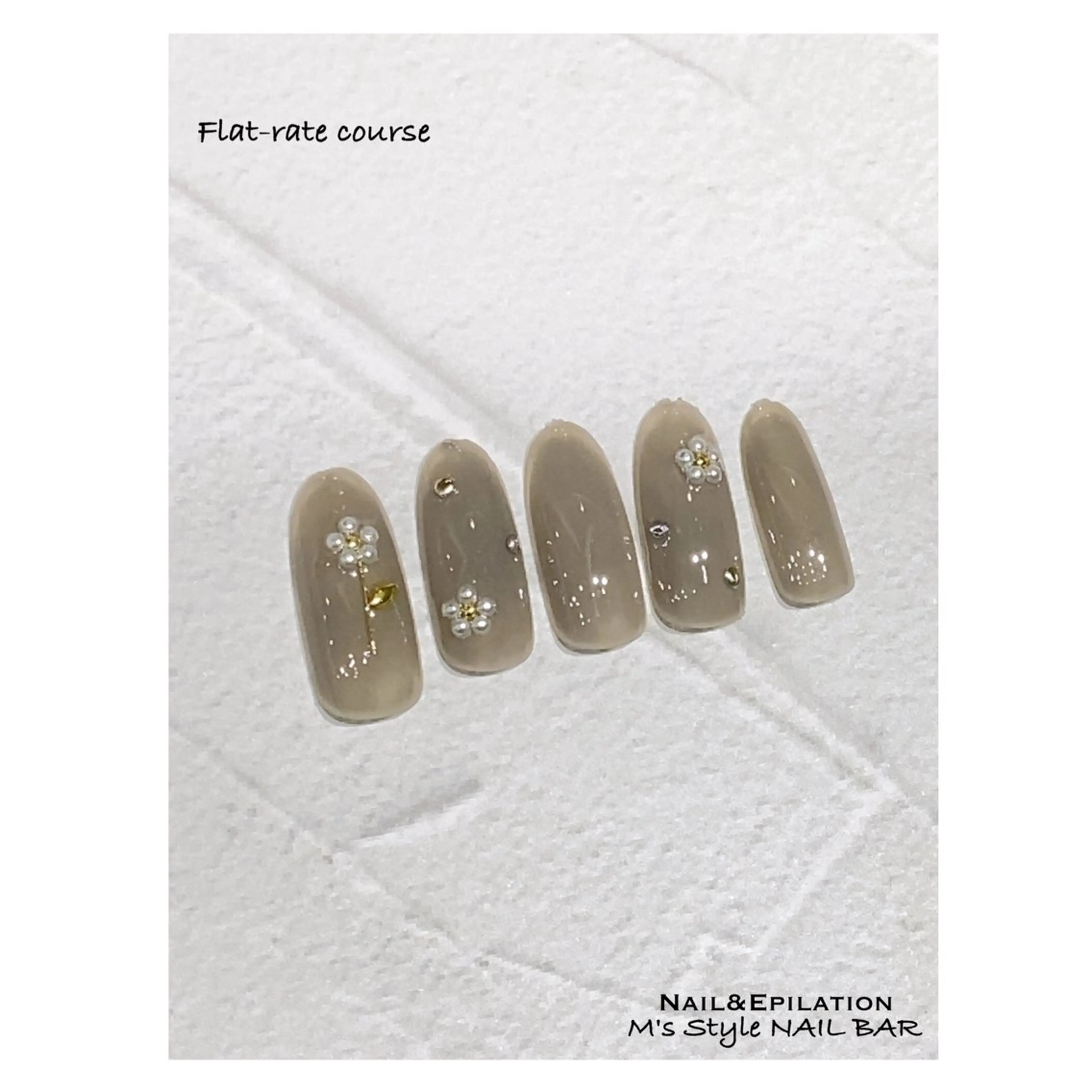 ネイル 成人式 フラワーネイル フットネイル フレンチネイル ジェルネイル ハンドネイル M's Style NAIL BARのネイルデザイン