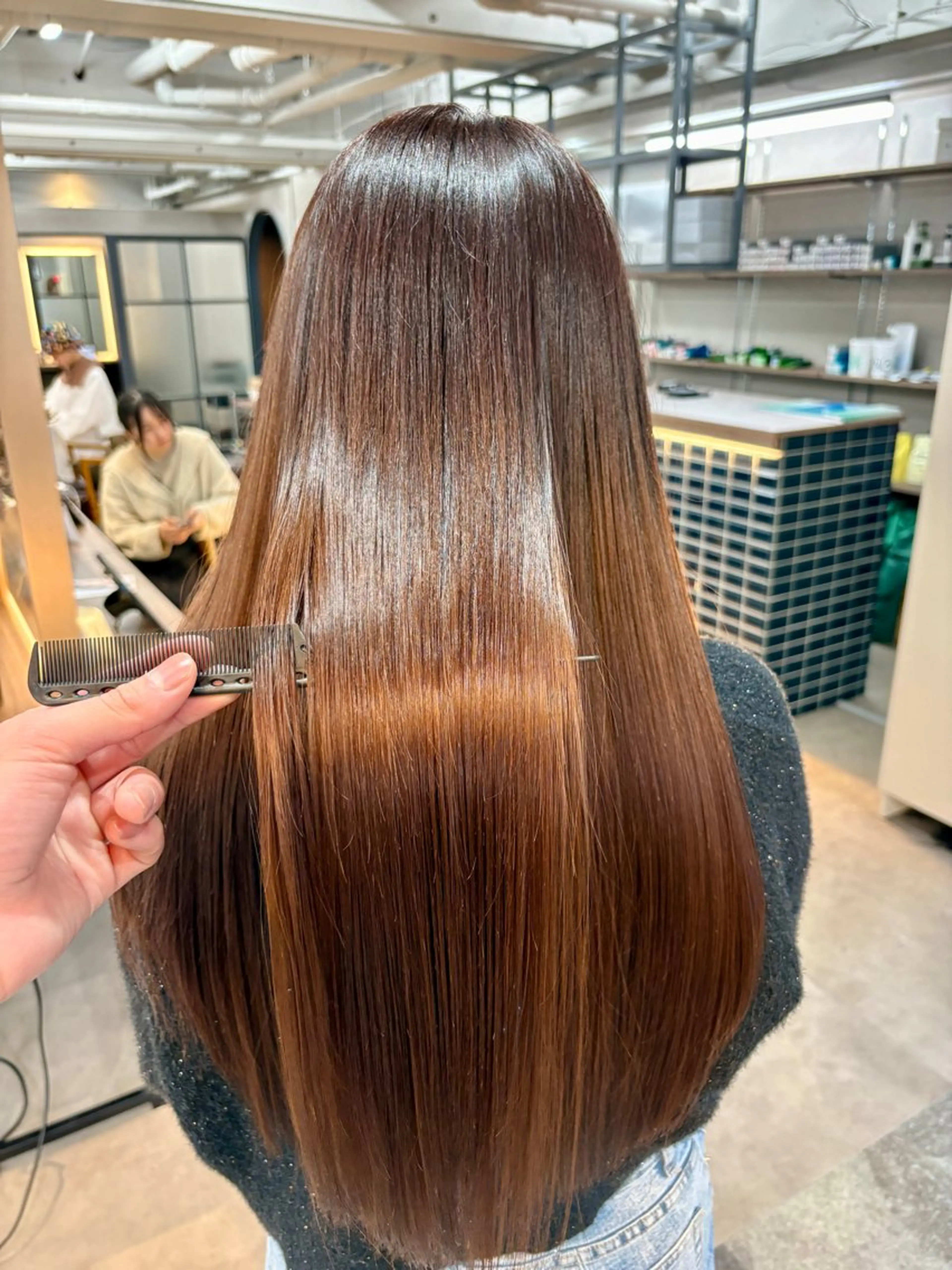 ロング 髪質改善 ヘアカラー 💎艶髪／美髪特化 世麗💎のヘアスタイル