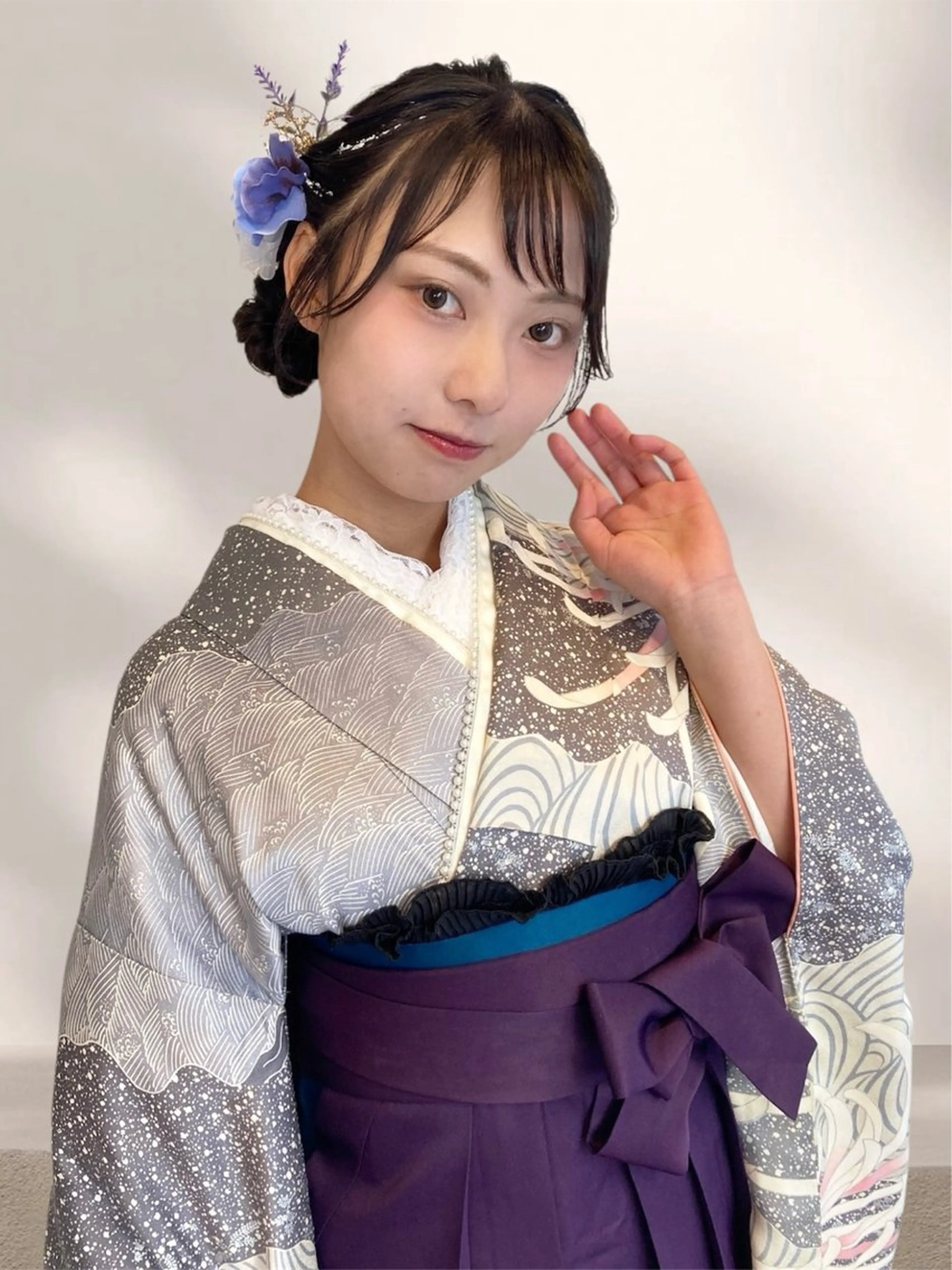 ヘアアレンジ あやかショート 白髪ぼかしのヘアスタイル