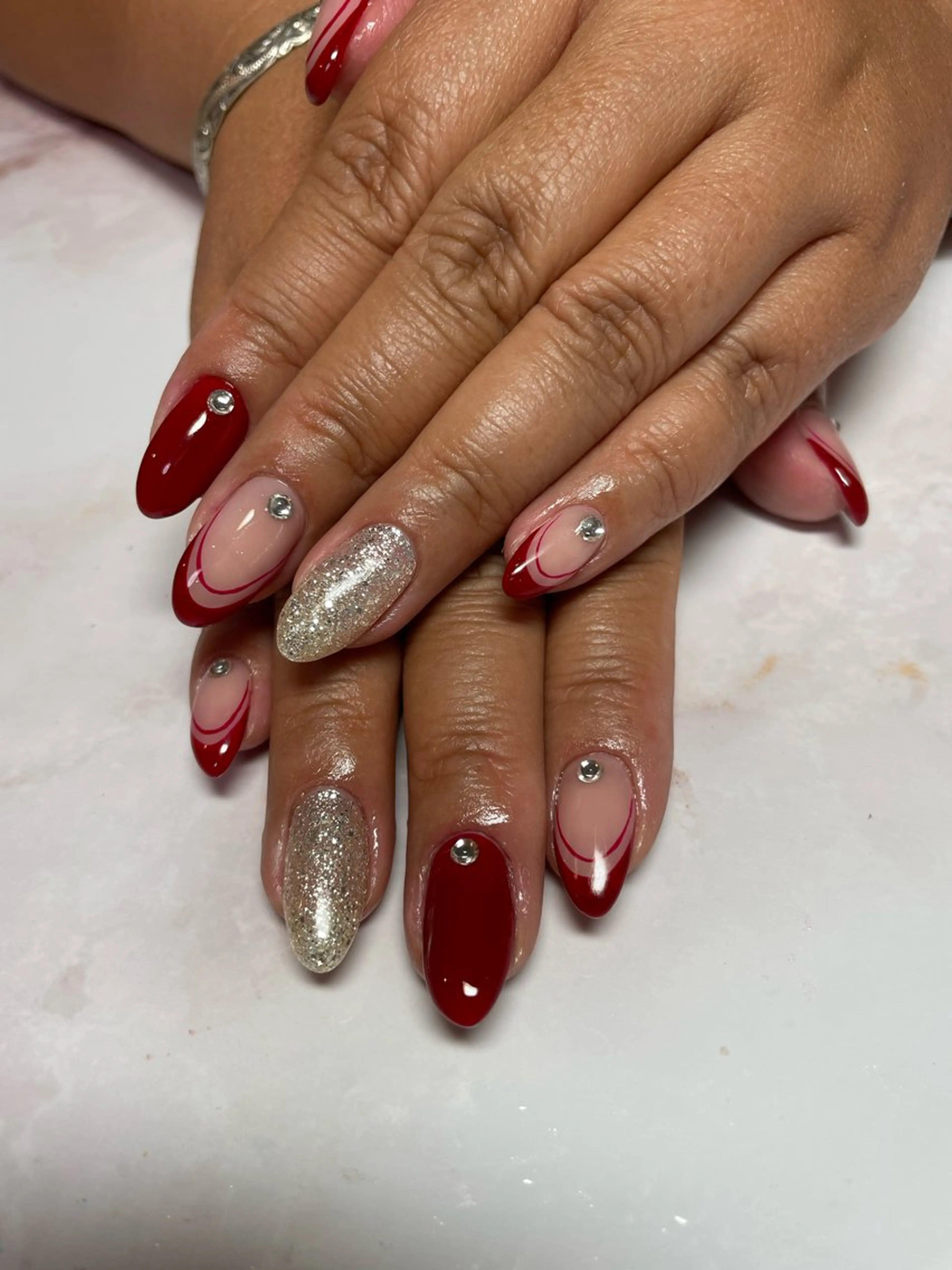 ネイル 赤色 ハンドネイル nail ayacaのネイルデザイン