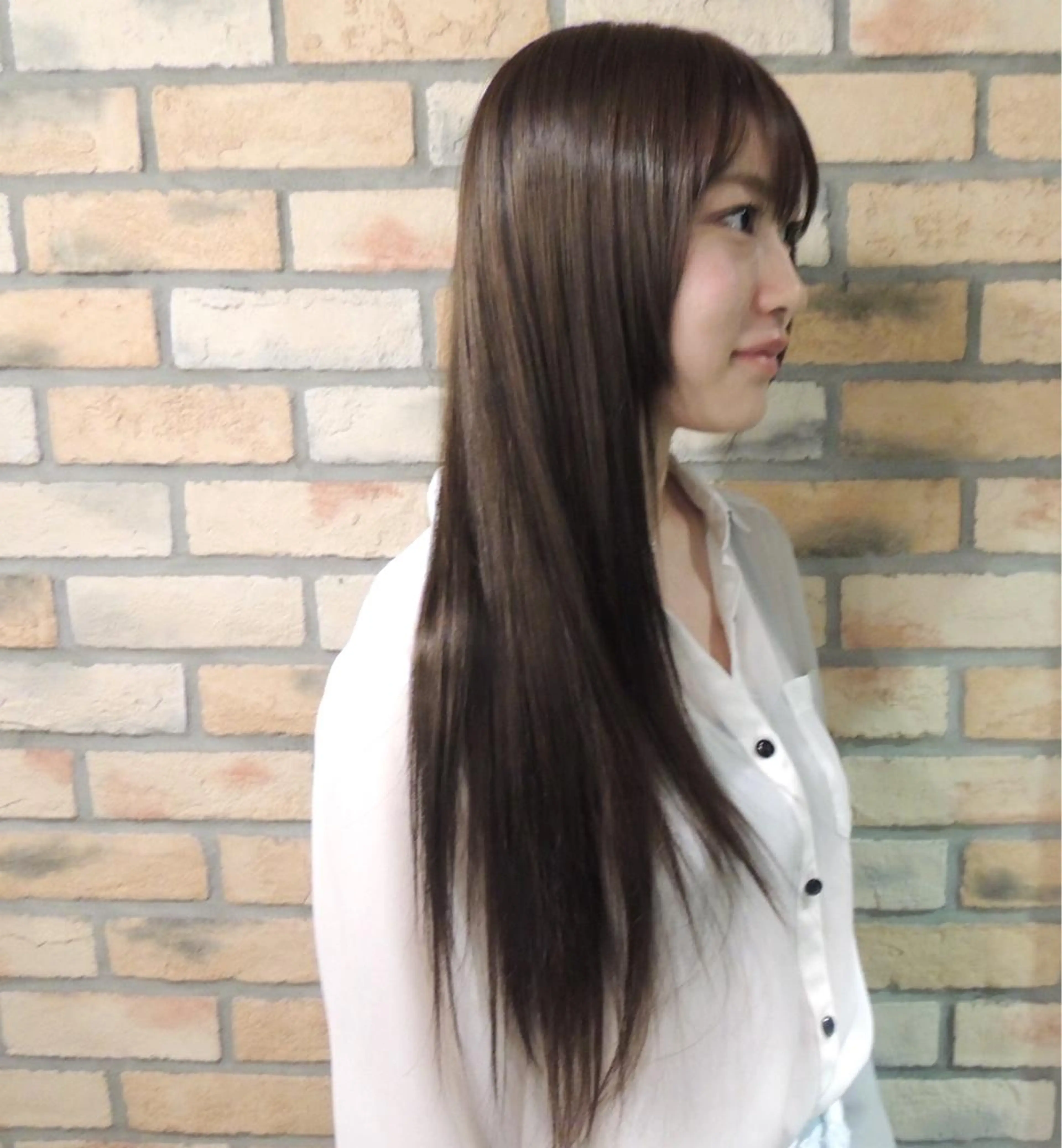 ロング カラー アッシュ ミント 烏山 達也のヘアスタイル