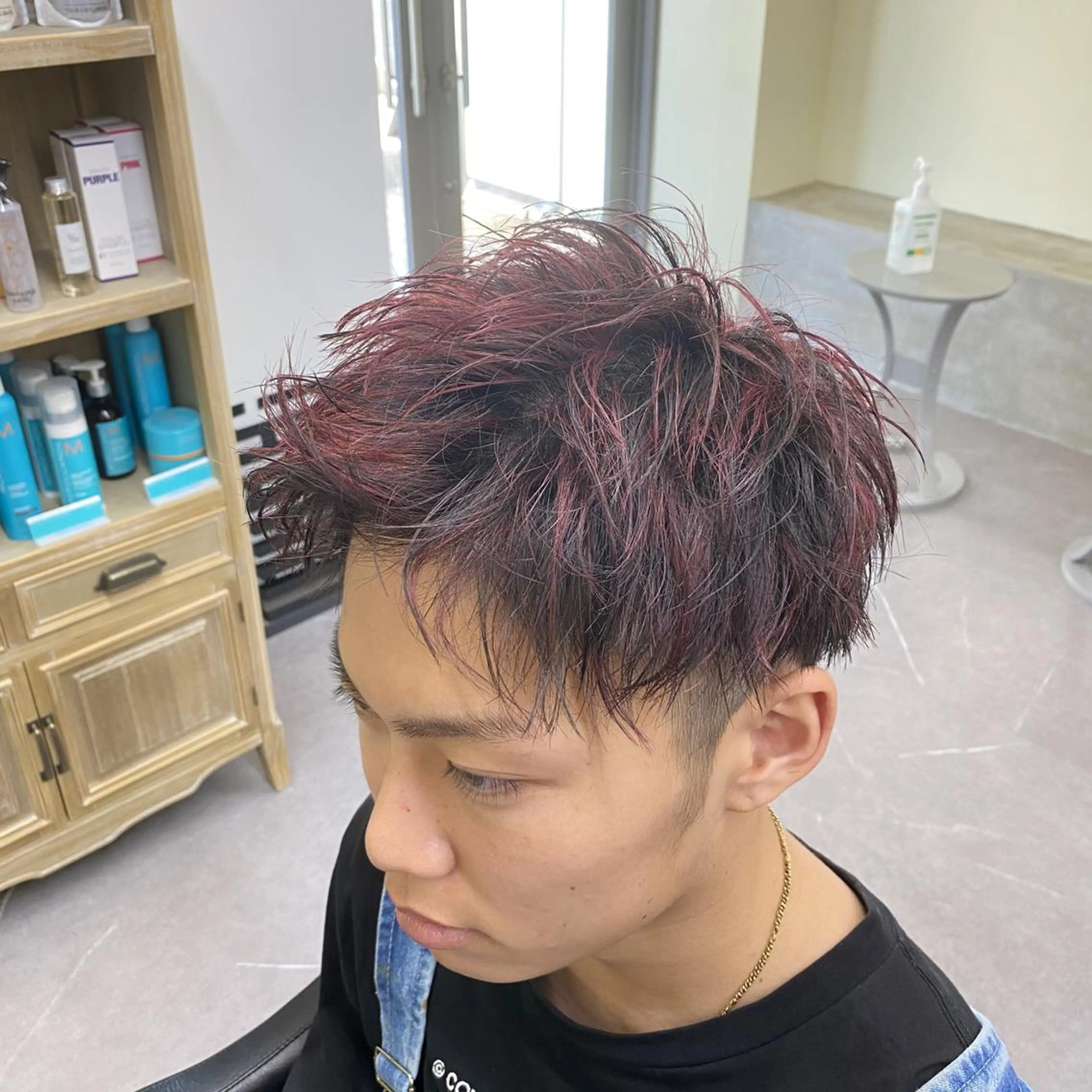 メンズ メンズハイライト マッシュ beauty: beast 大名店のヘアスタイル