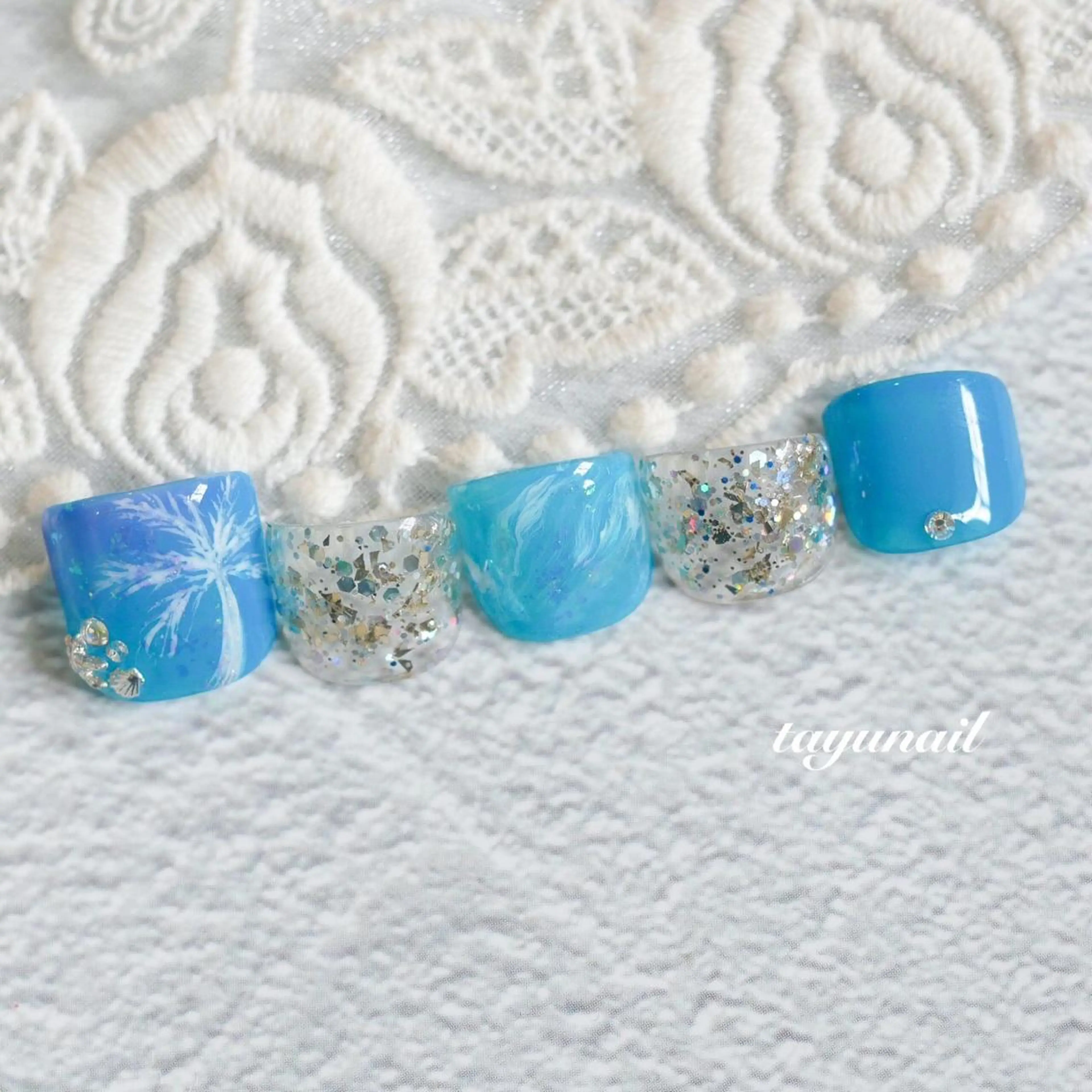 ネイル アートネイル フットネイル ジェルネイル ニュアンスネイル ワンカラーネイル フットネイル ネイルサロン 【たゆnail】のネイルデザイン