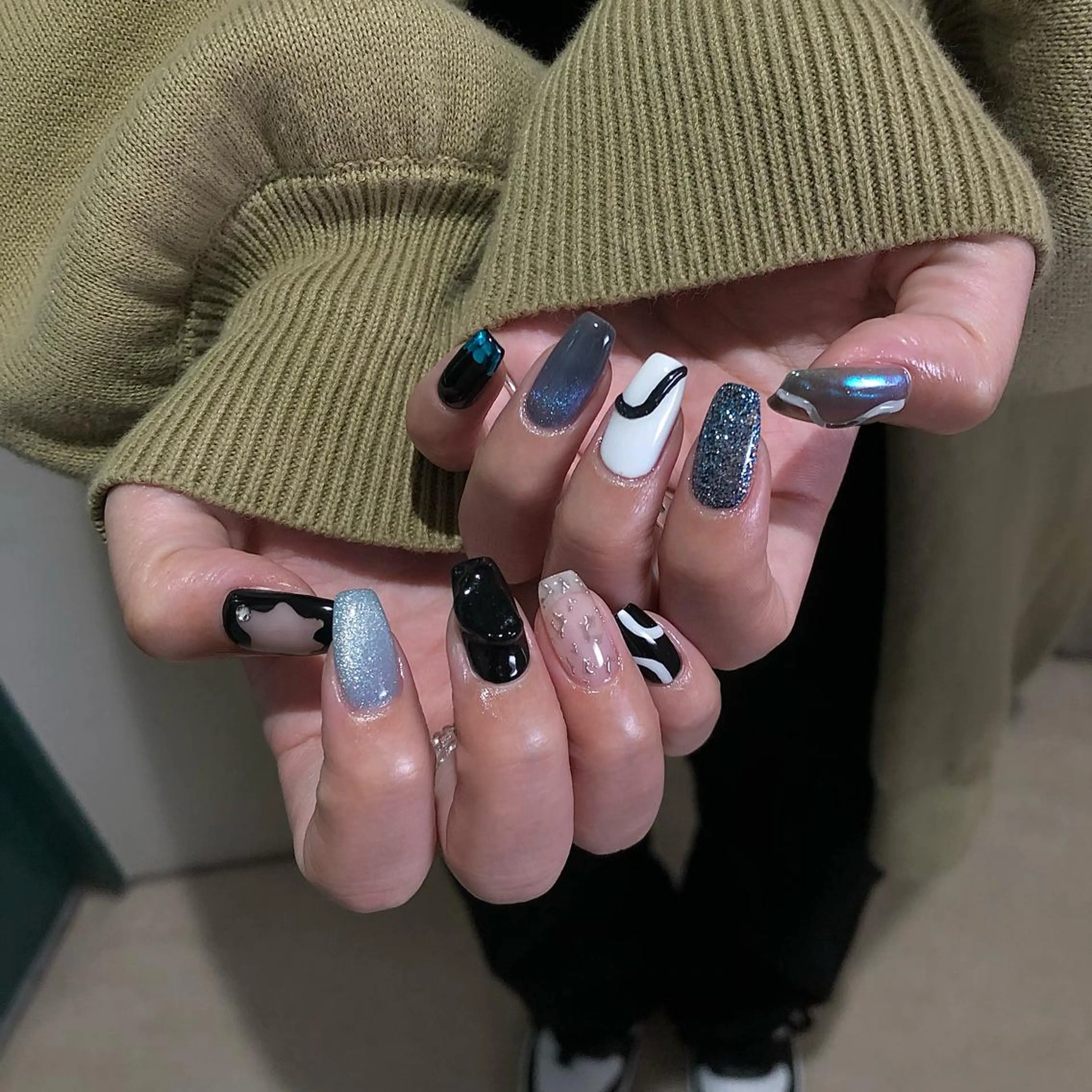 ネイル パラあり！フィルイン 美フォルムのネイルデザイン