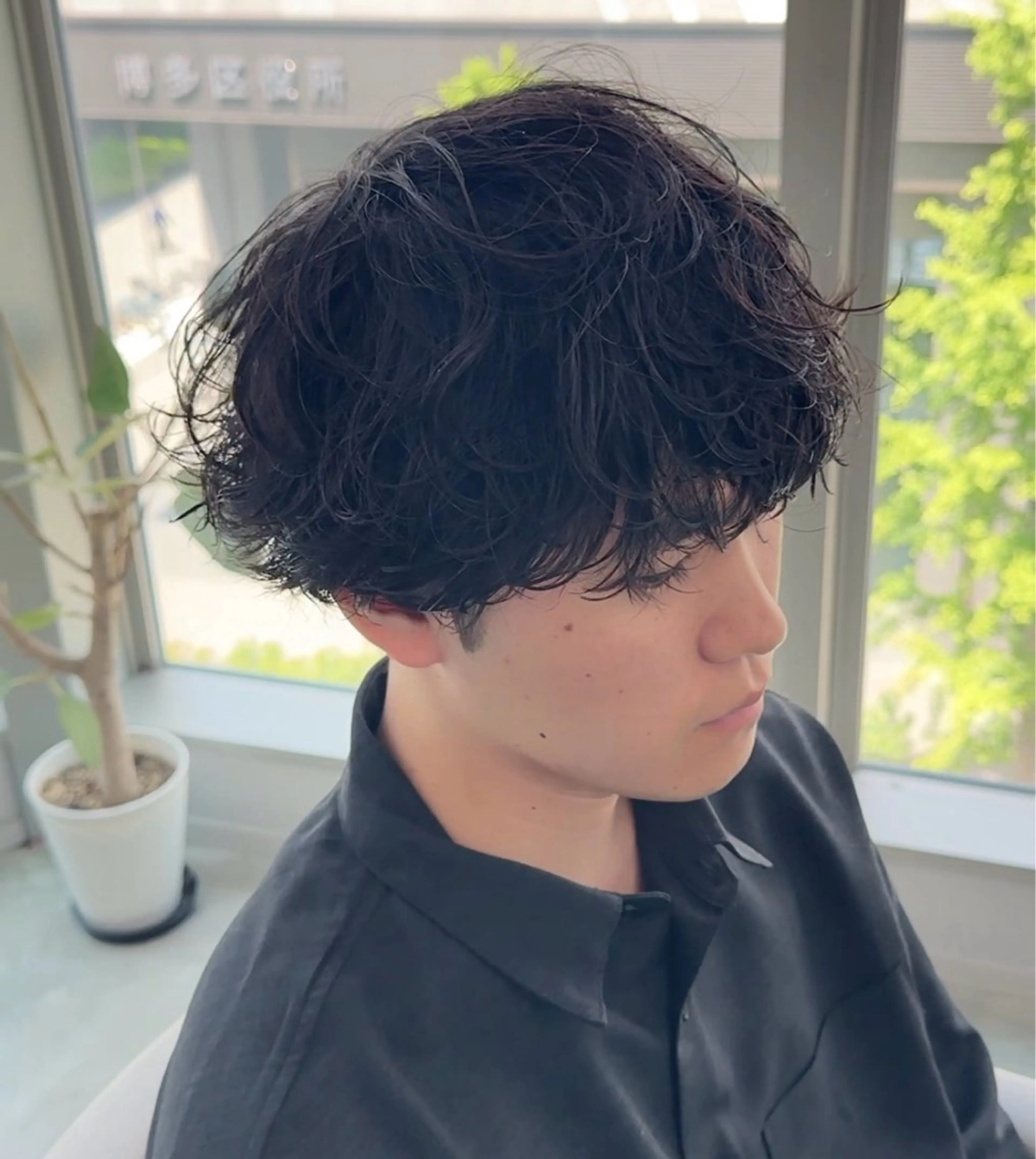 ショート カット パーマ 博多メンズパーマ特化 ベップハルキのヘアスタイル