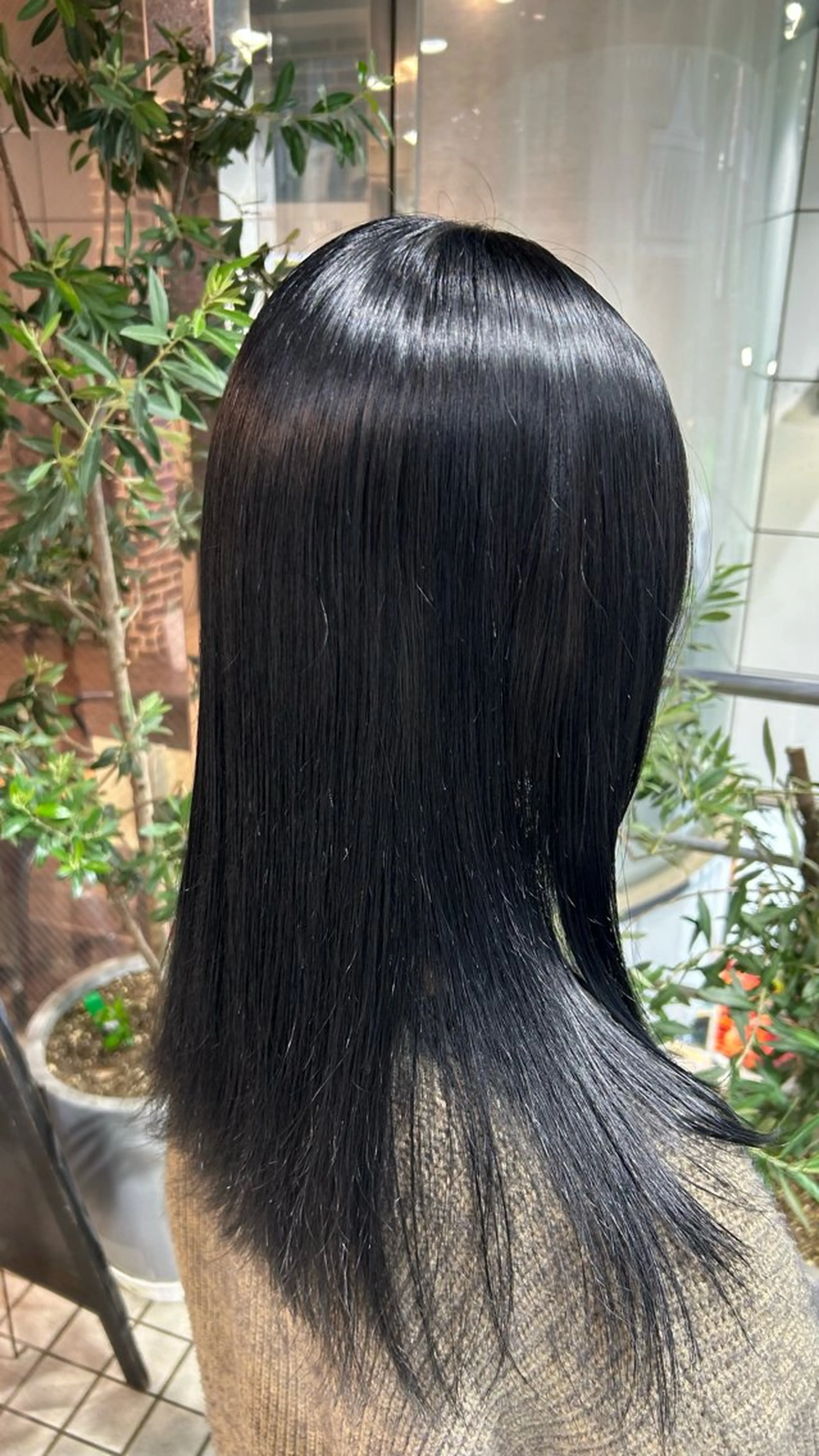 セミロング カラー 黒髪 ブルーカラー ブルーブラック ヘアカラー トリートメント 似合わせカット/ メンズ/ココネ⭐️のヘアスタイル