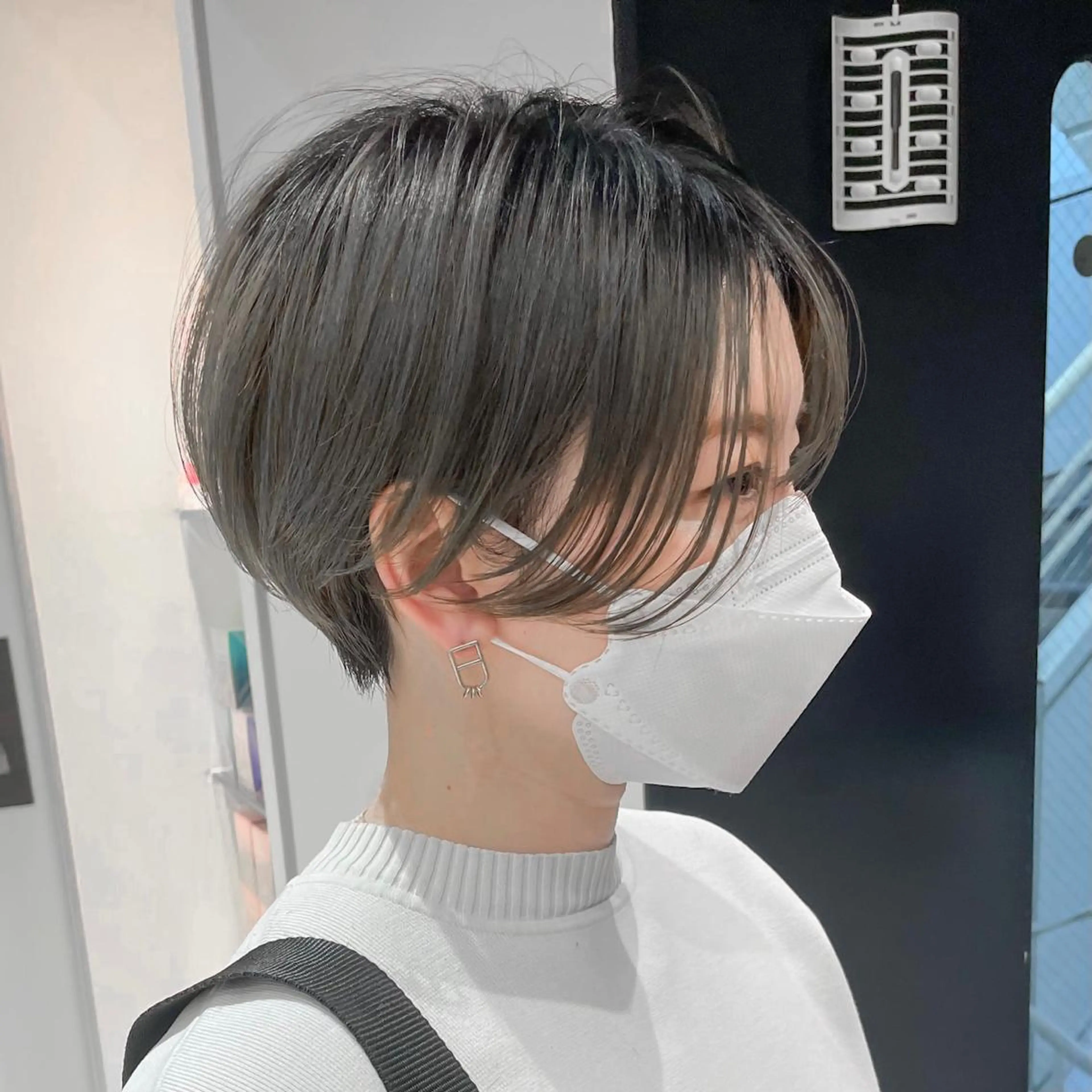 ショート クロスパーマ松永裕久 似合わせカットのヘアスタイル