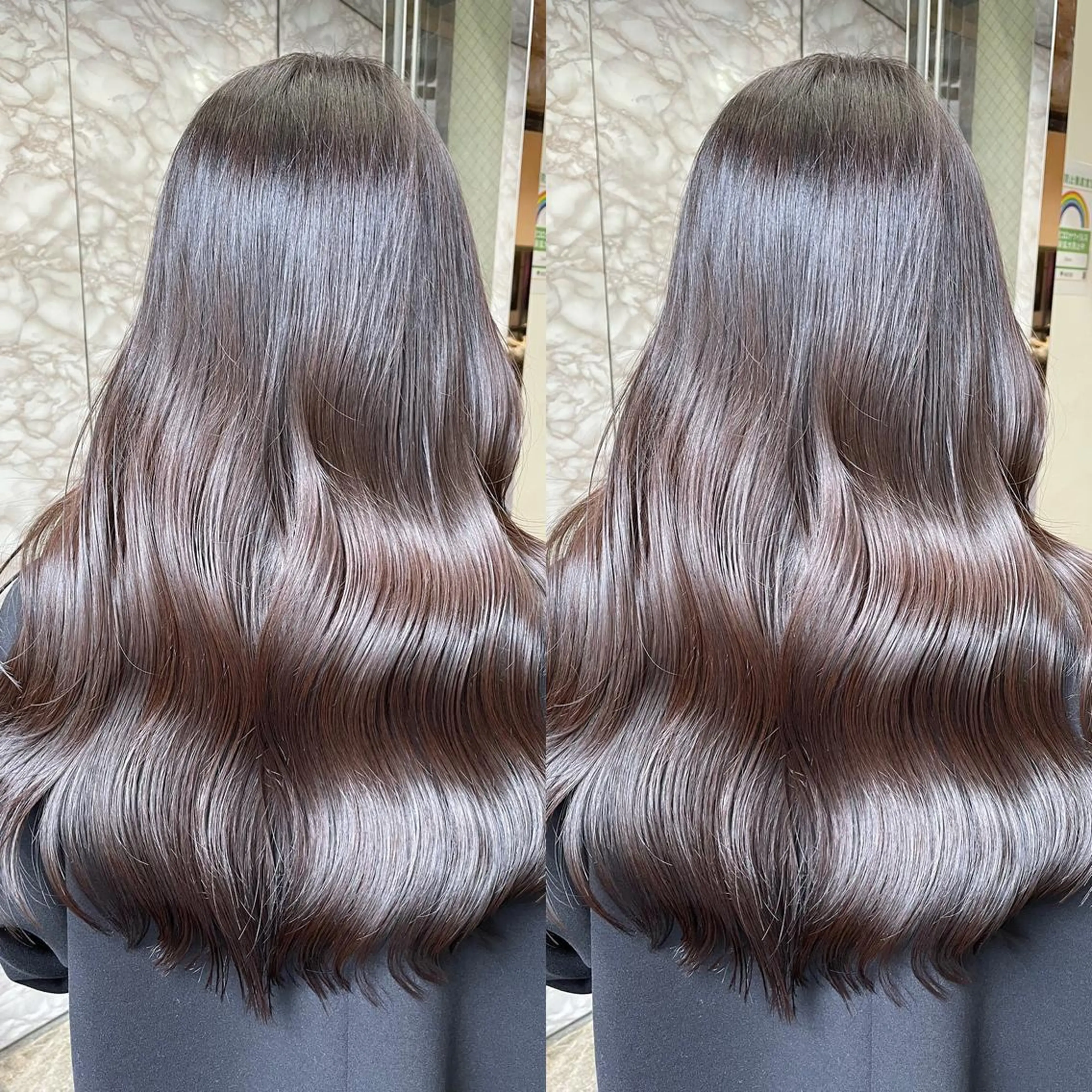 ロング カラー ブリーチ ハイトーンカラー カット ヘアカラー トリートメント ヘアセット 韓国レイヤー/ツヤ髪 🤍kosuke🤍のヘアスタイル