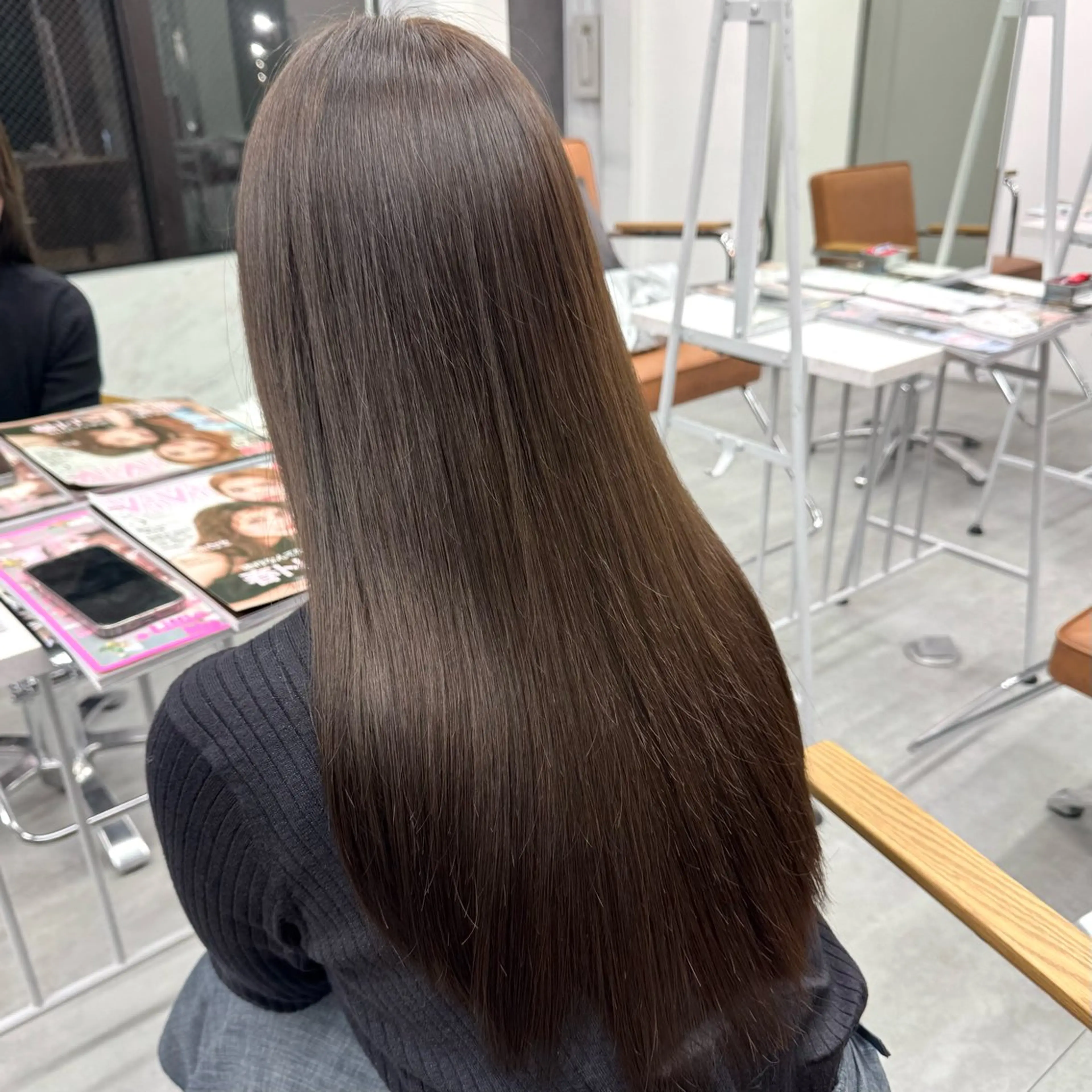 ロング カラー ヘアアレンジ ヘアカラー ブリーチなしカラー /新百合ヶ丘/安形翔のヘアスタイル