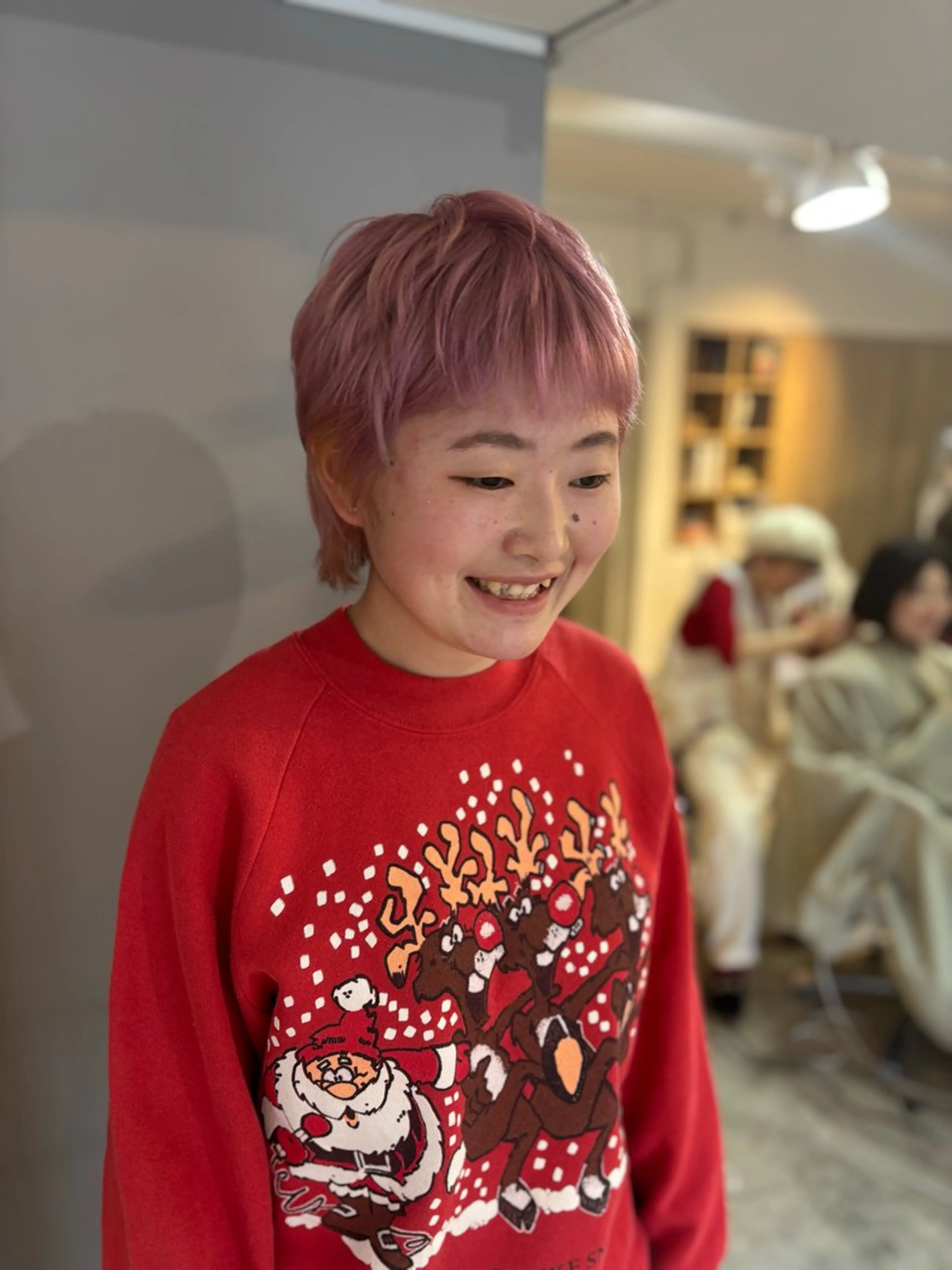 ショート ヘアカラー トリートメント 髪質改善/ヘアケア coiiはしもとはなのヘアスタイル