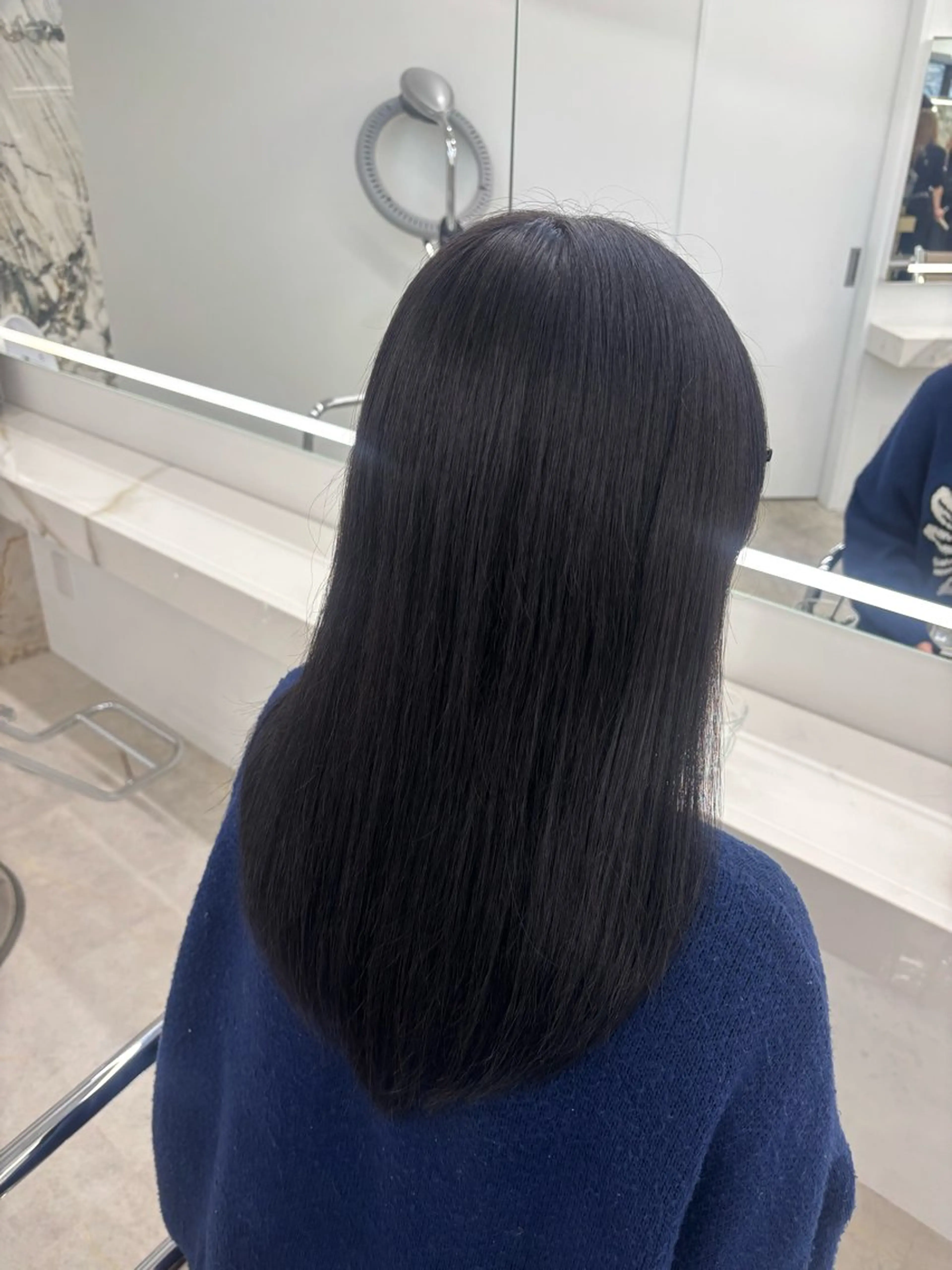 ミディアム カット 縮毛矯正 Lutia新宿 ayane◝✩のヘアスタイル