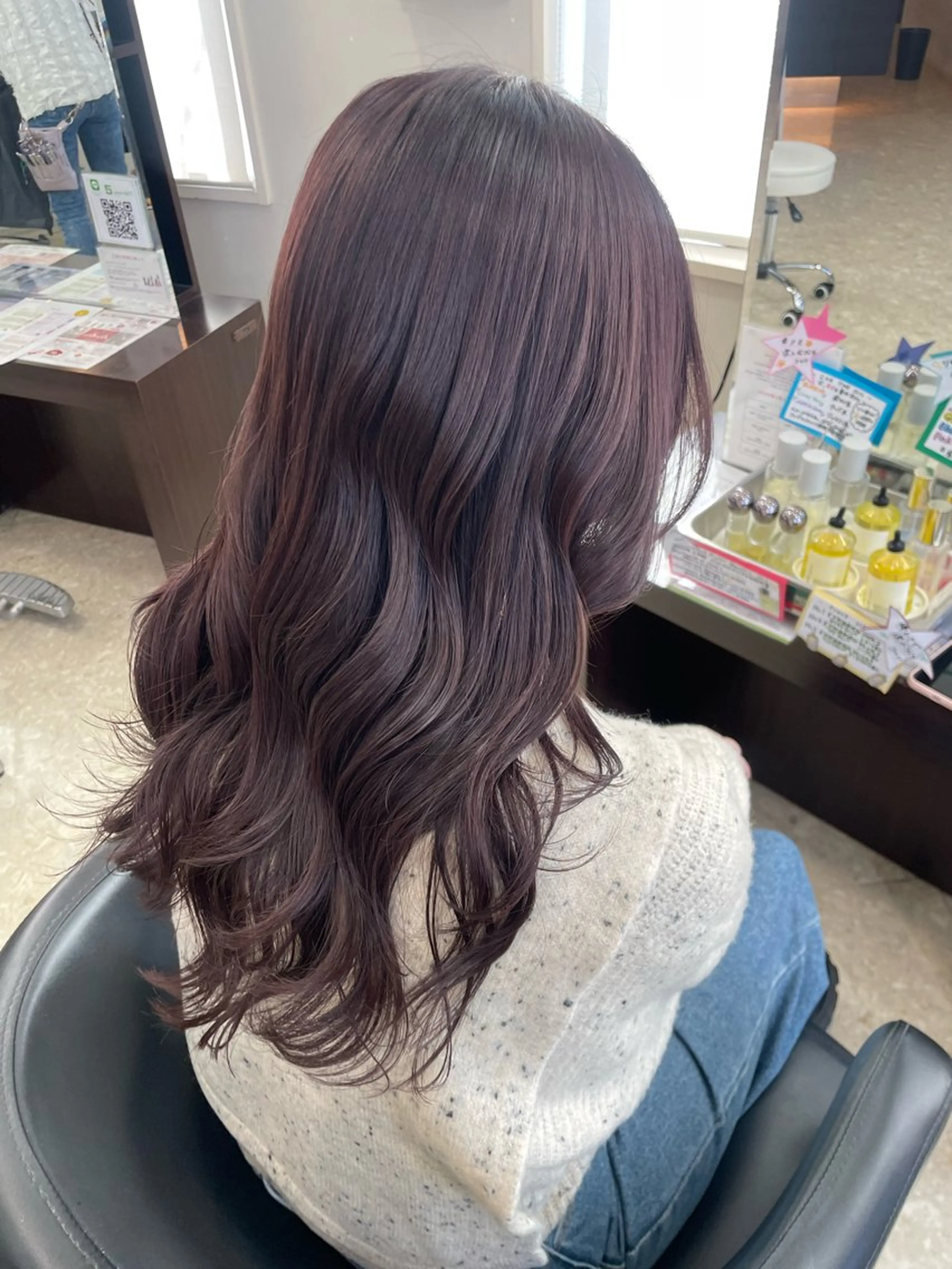 ロング くびれヘア 韓国風ヘア 似合わせカット カット ヘアカラー 平田 華菜のヘアスタイル