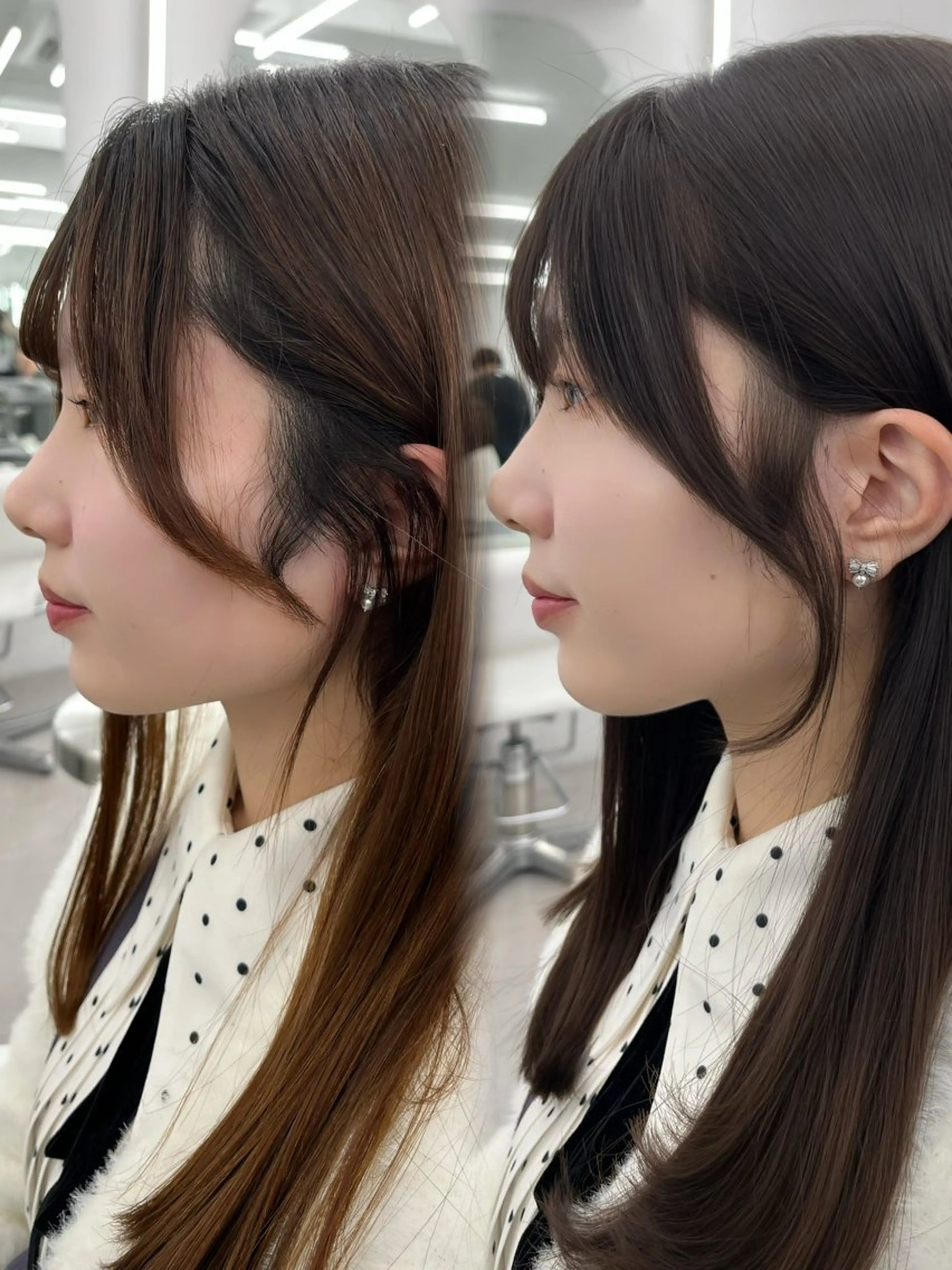 セミロング カラー カット ヘアカラー トリートメント レイヤーカット顔周り /アレンジ伊藤彪真のヘアスタイル