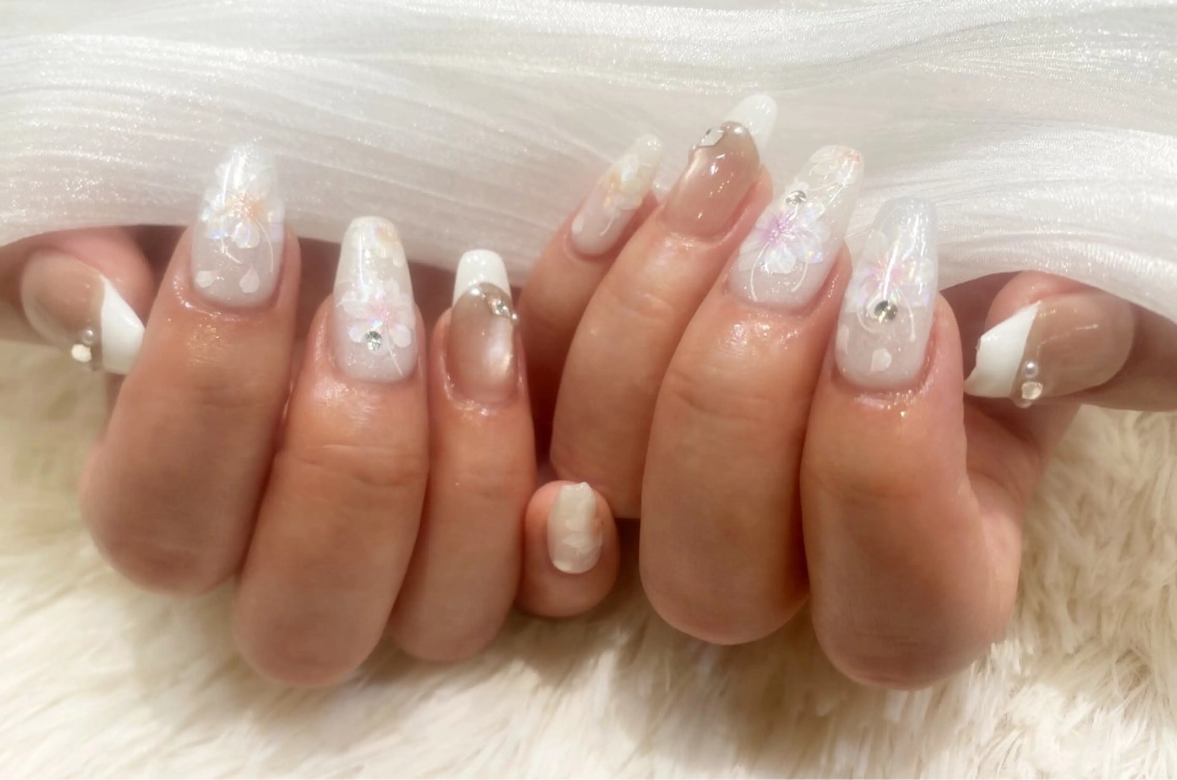 ネイル 持ち込み 春ネイル ハンドネイル ネイルサロン nail_upのネイルデザイン