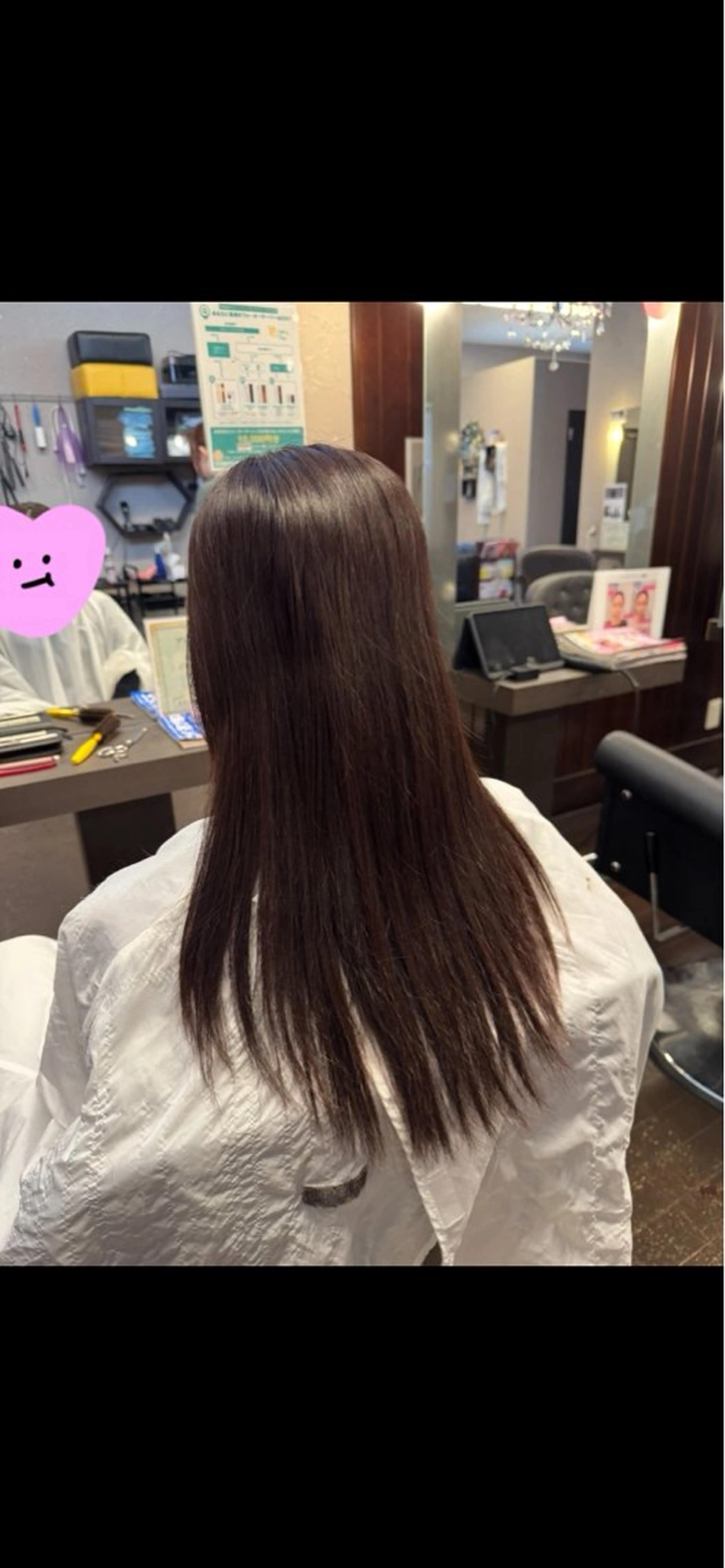 ロング ふくもと ゆうこのヘアスタイル