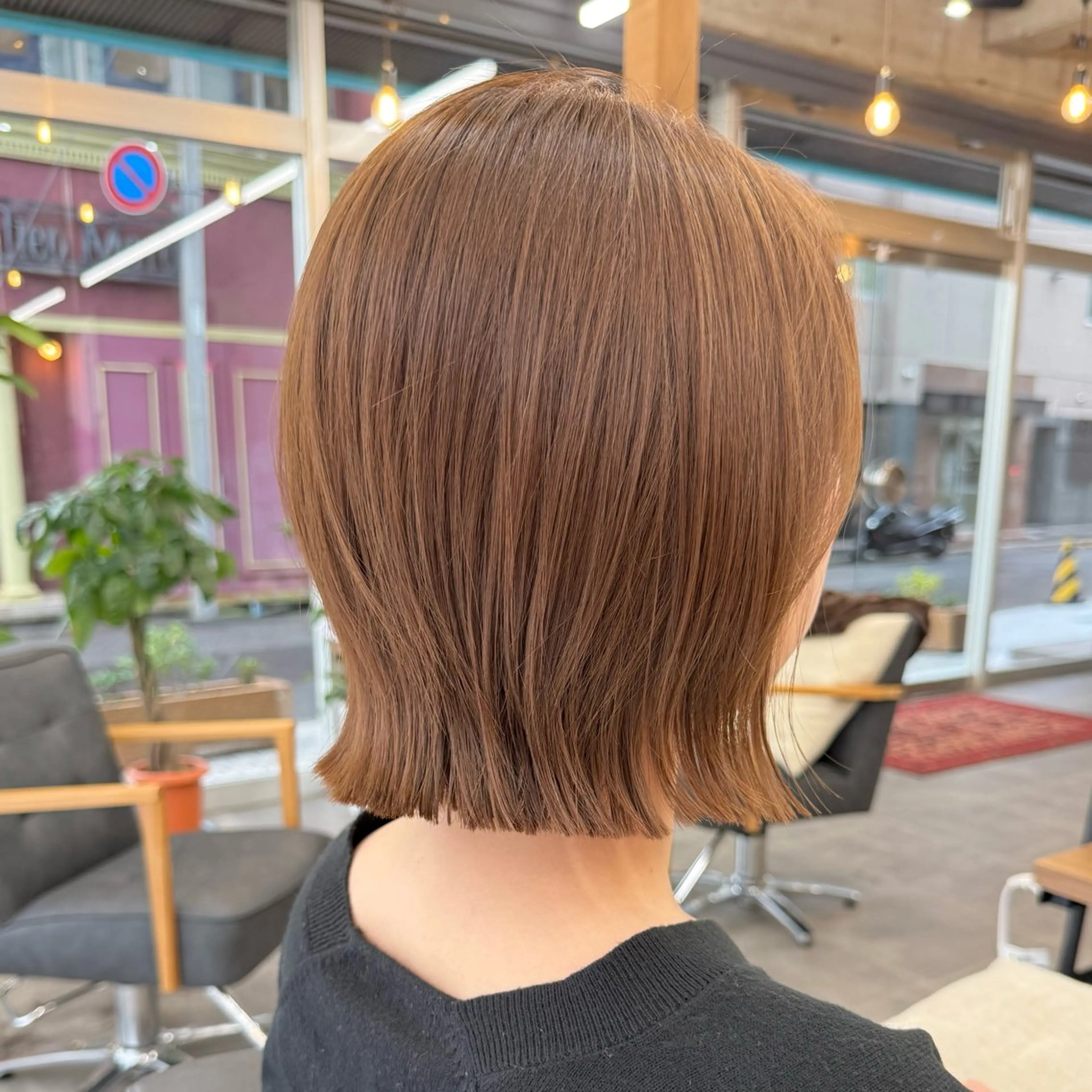 ミディアム カラー ボブレイヤー ボブ レイヤーカット カット ヘアカラー トリートメント 似合わせボブ🎀🫧 千葉 優希のヘアスタイル