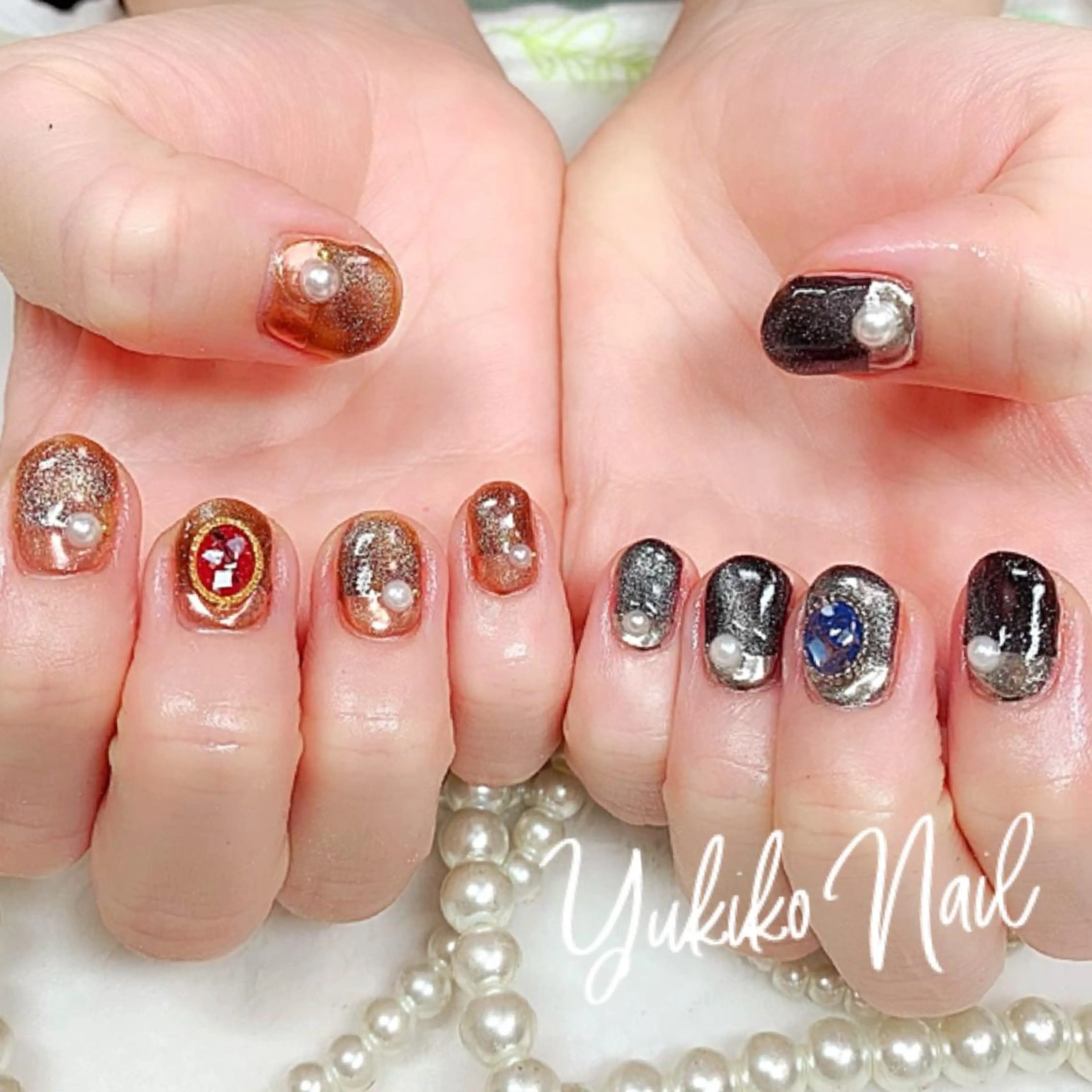 ネイル マグネットネイル ハンドネイル ユキコ ネイルのネイルデザイン