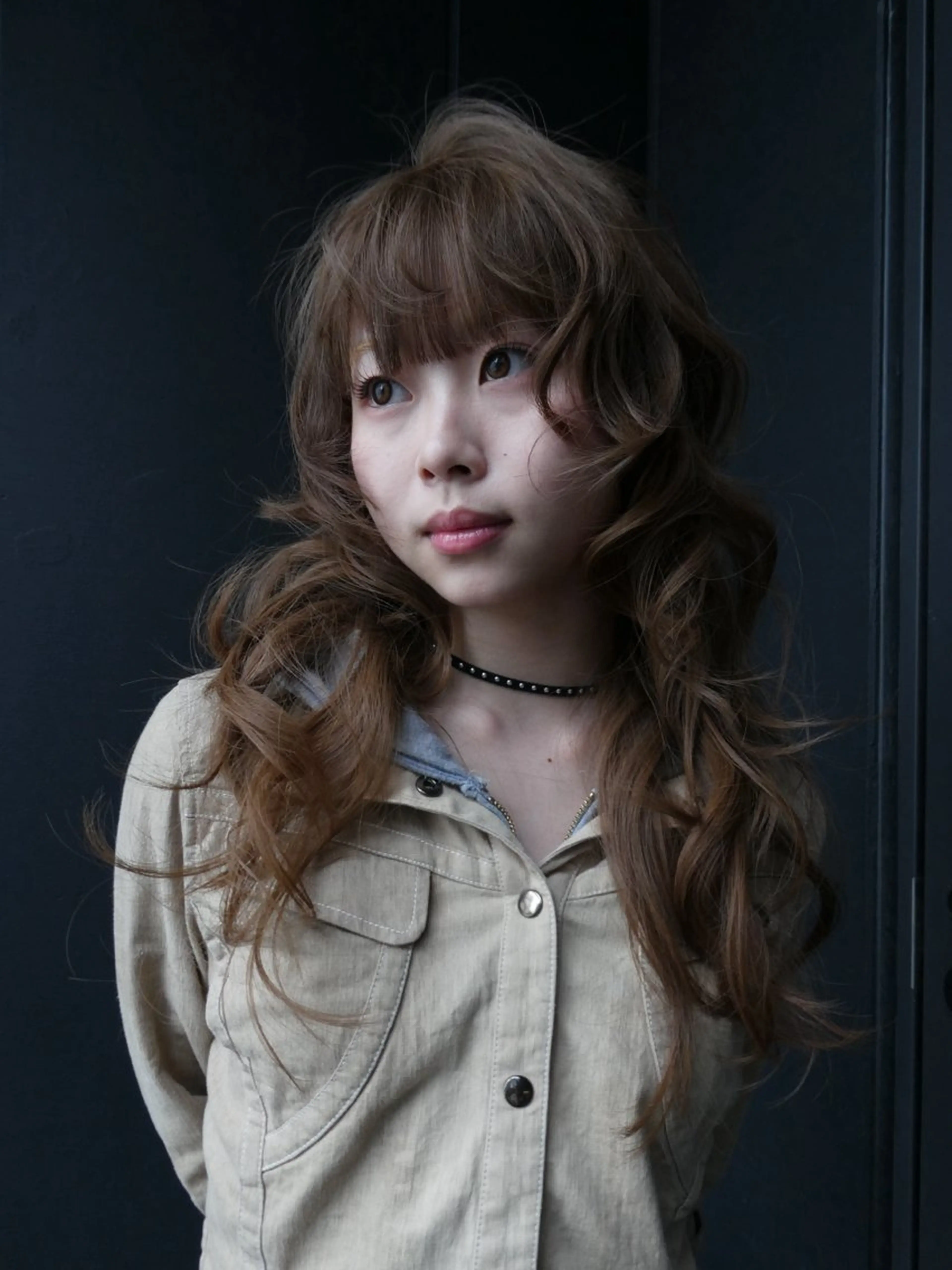 ロング ヘアカラー マイ /暖色カラーのヘアスタイル