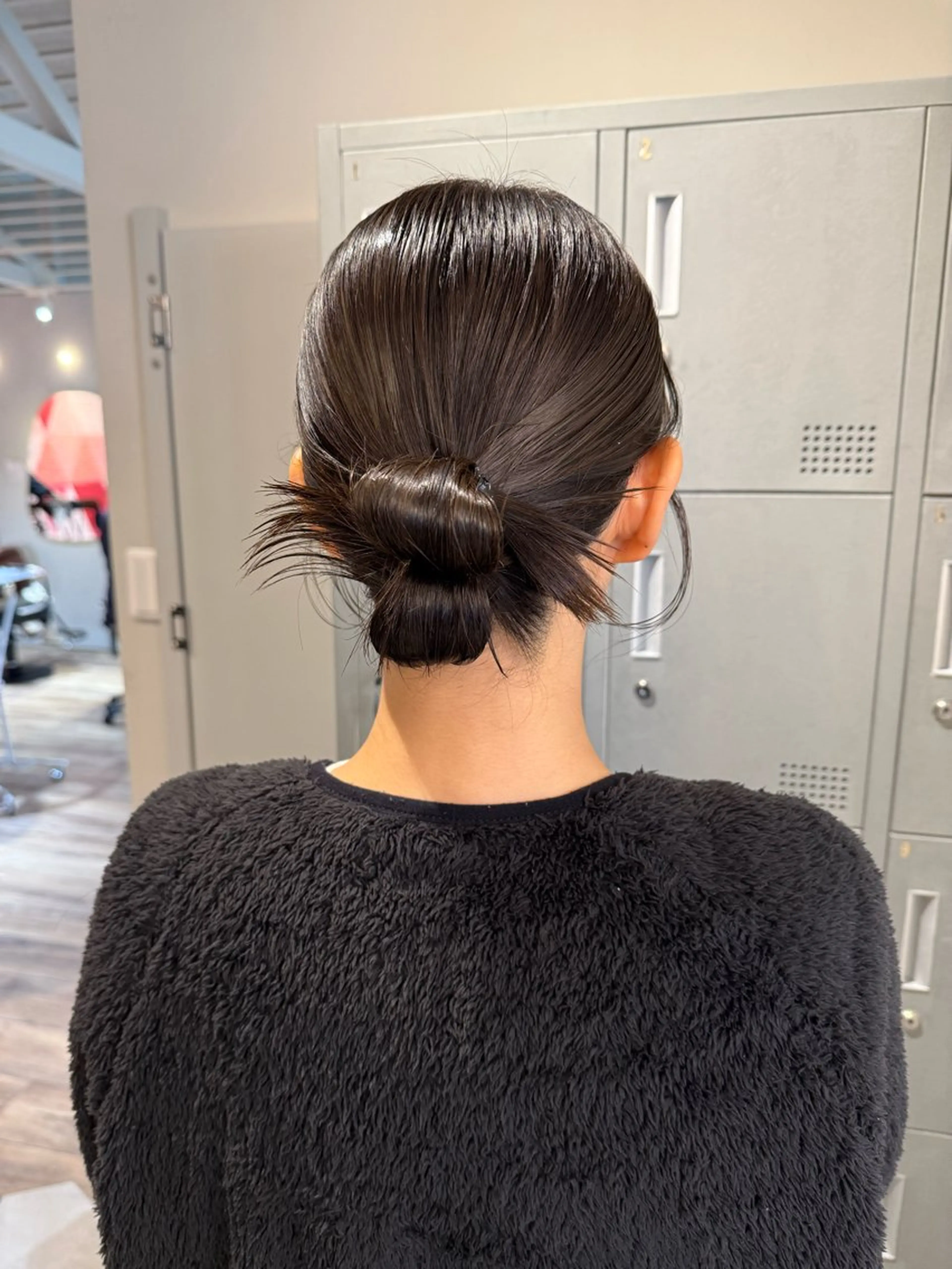 ミディアム ヘアアレンジ ヘアセット ブリーチ/アレンジ 天満/chihiroのヘアスタイル