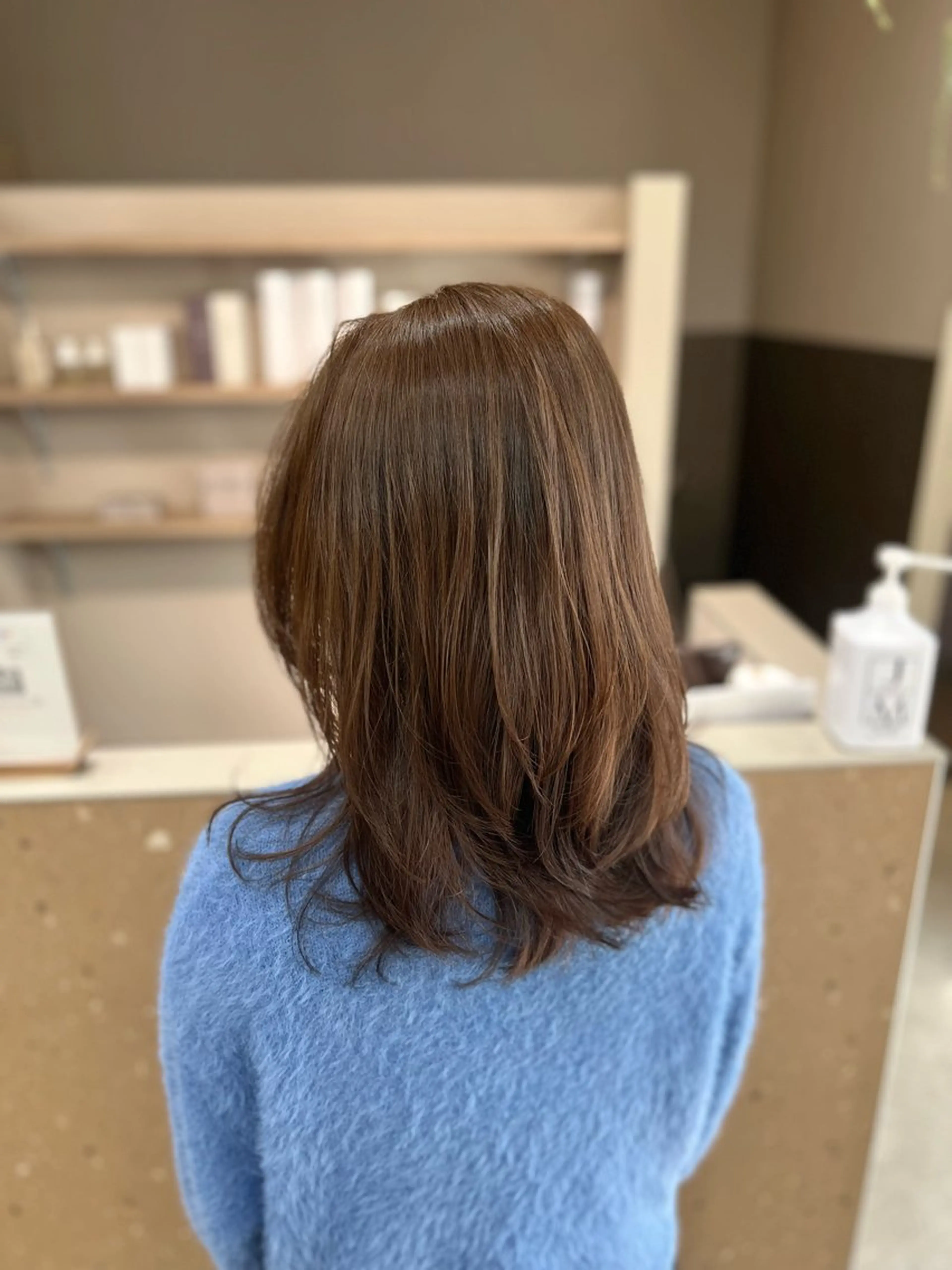 セミロング パーマ カット パーマ 【六本松美容師】 MOEのヘアスタイル