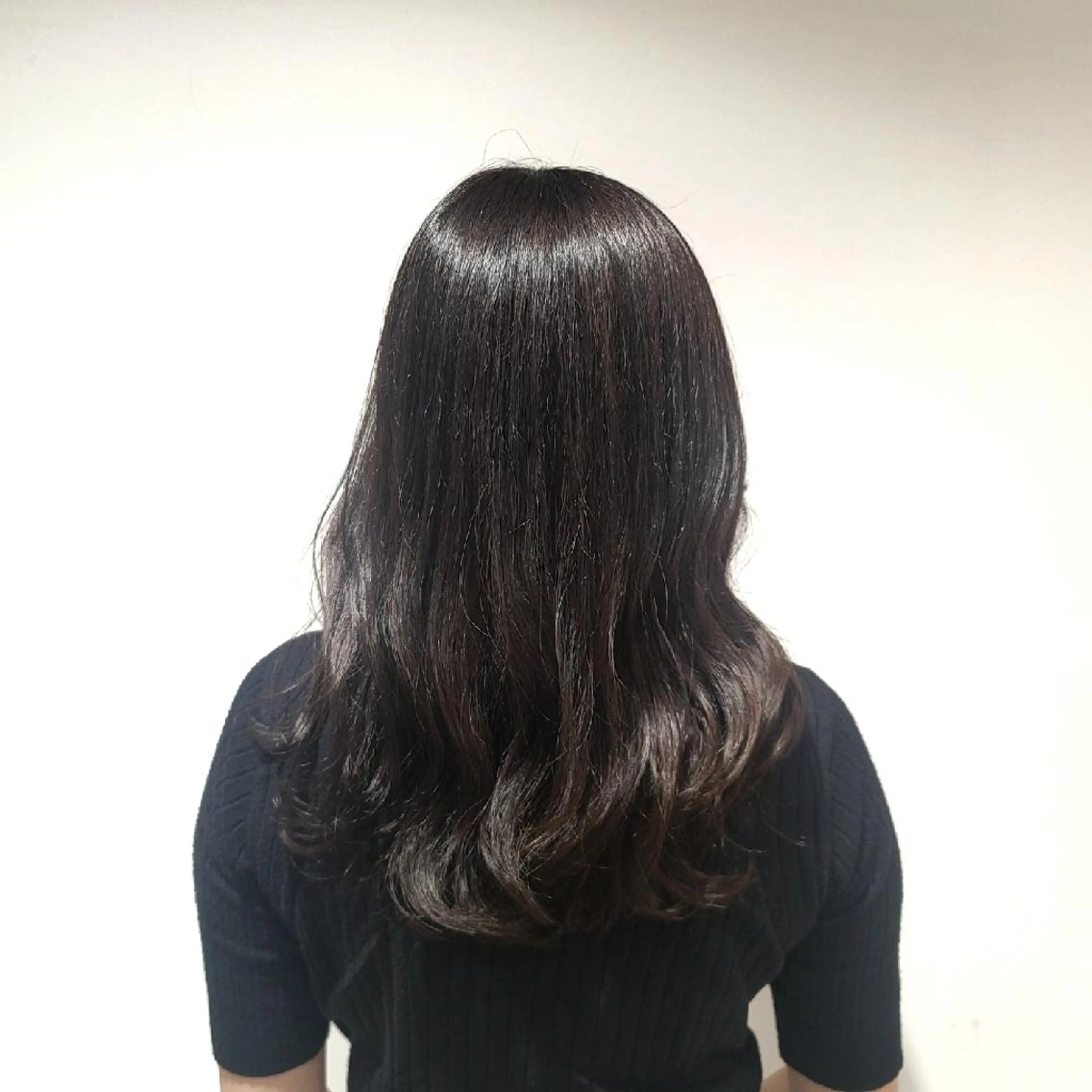 セミロング カラー カットモデル/ セット/宮里心香のヘアスタイル