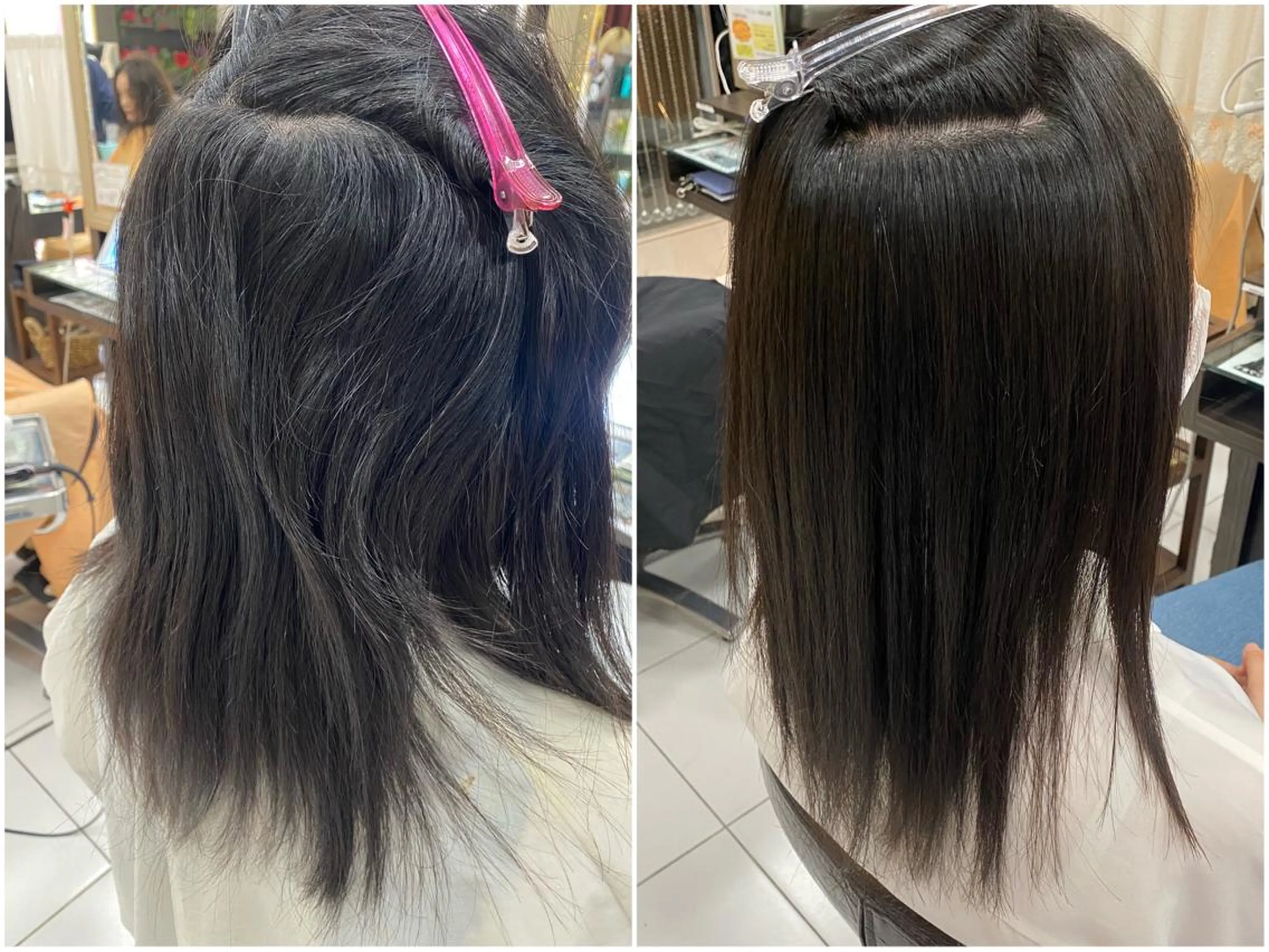 ミディアム パーマ 縮毛矯正 トップスタイリスト 小澤純一のヘアスタイル