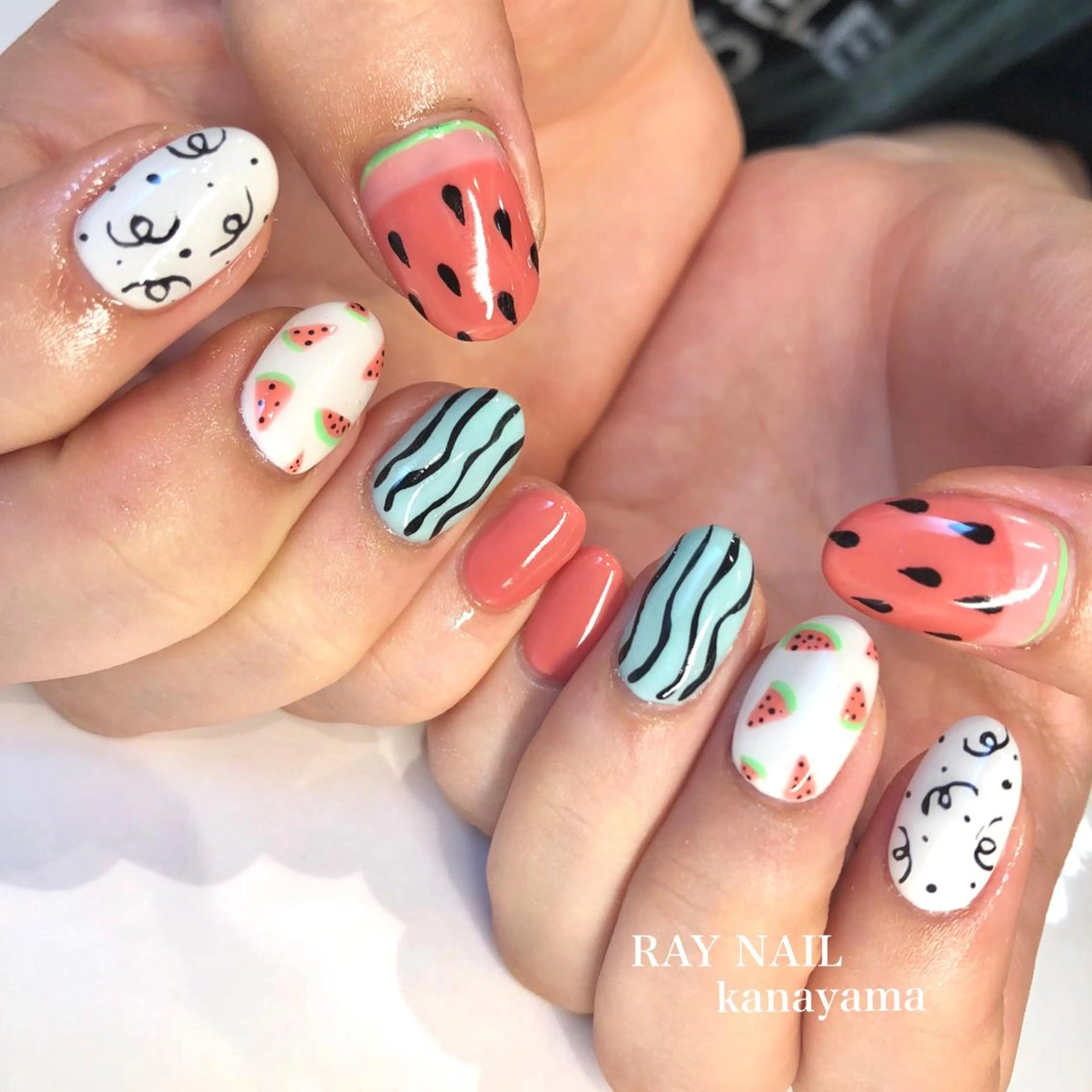 ネイル アートネイル Arowa 伊田のネイルデザイン