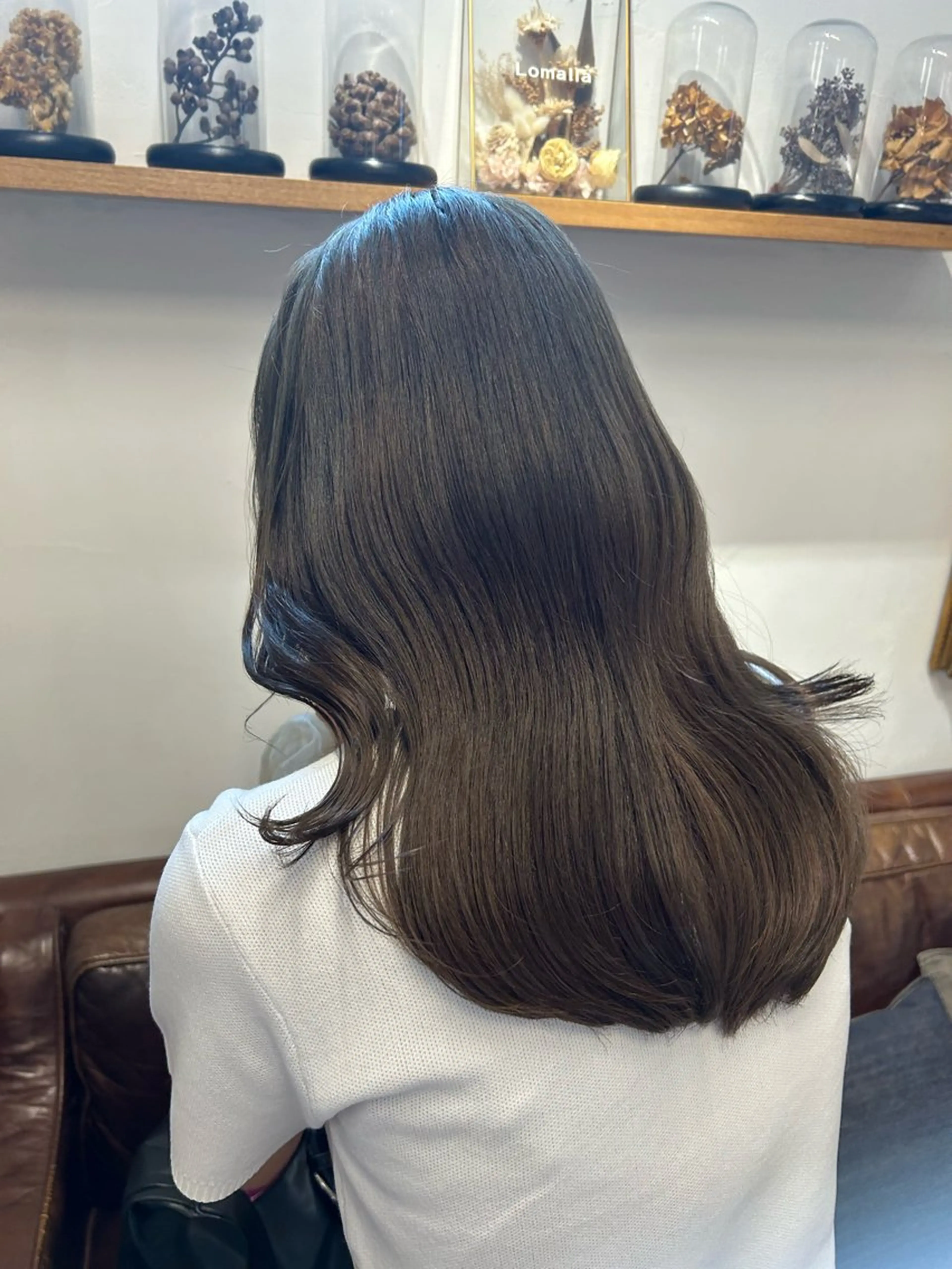 セミロング ヘアカラー トリートメント LOE Yuuka/42🩵のヘアスタイル