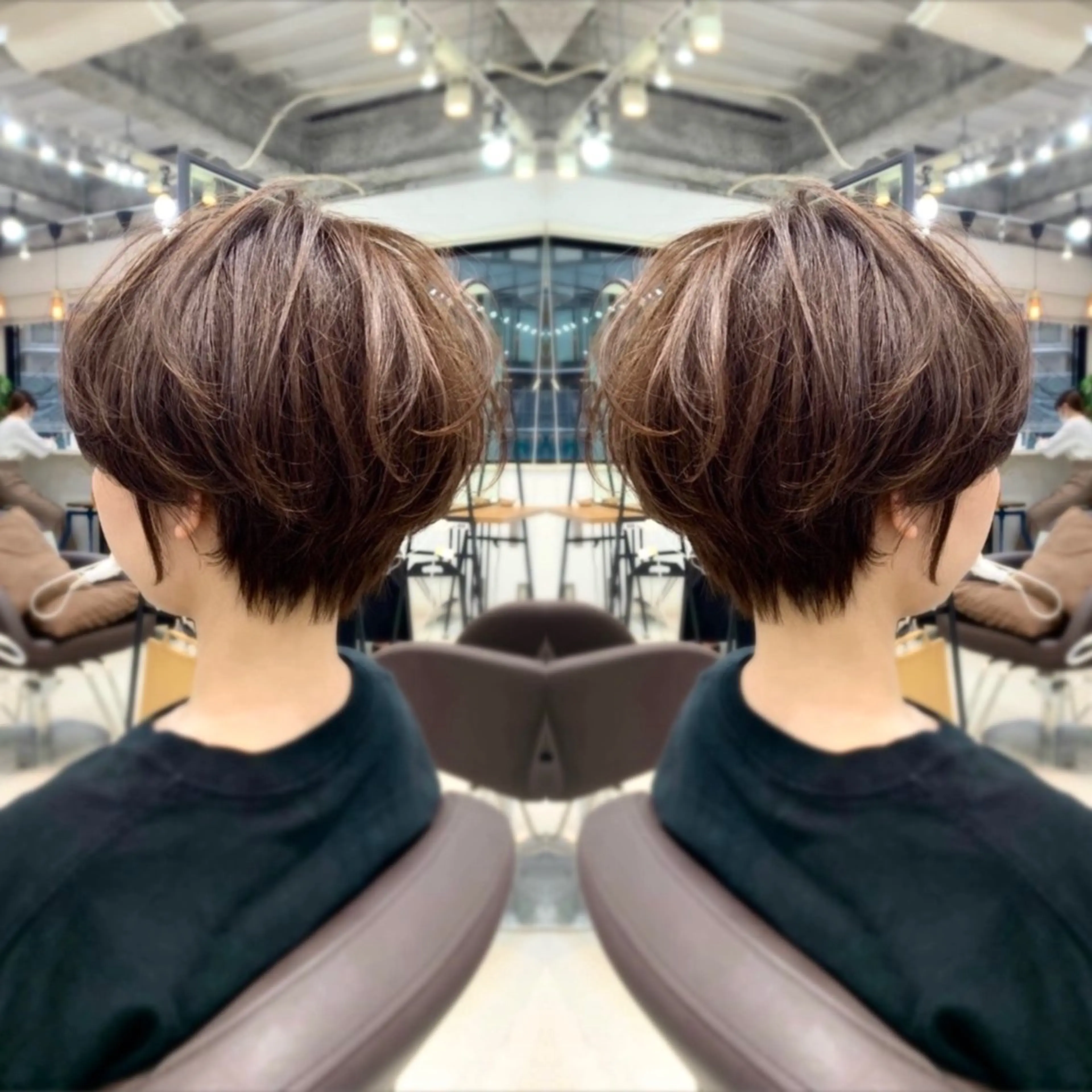 ショート カラー カット ヘアカラー トリートメント 前田 健太のヘアスタイル