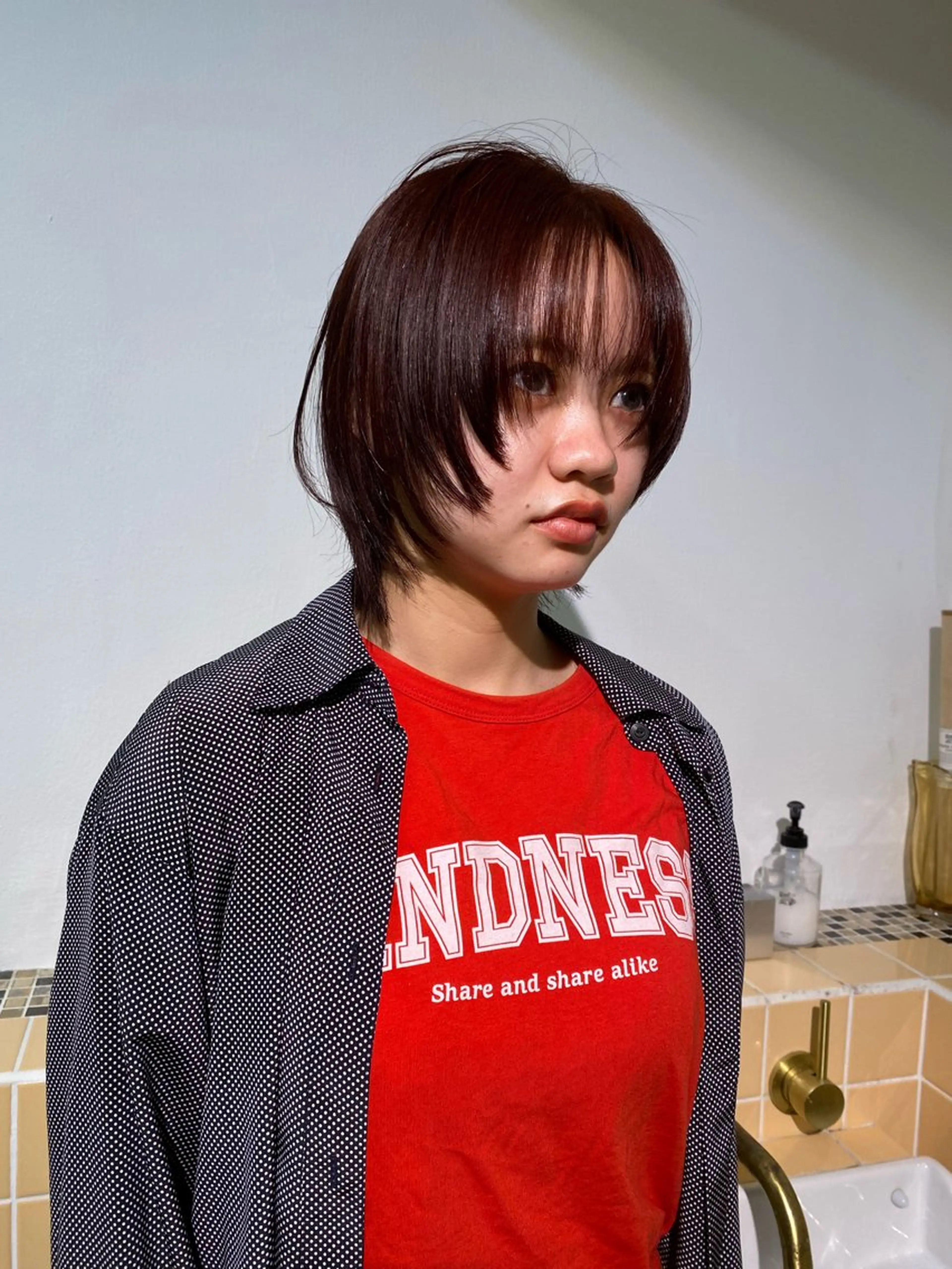 ミディアム カラー iroha/ n.w.h🎀のヘアスタイル