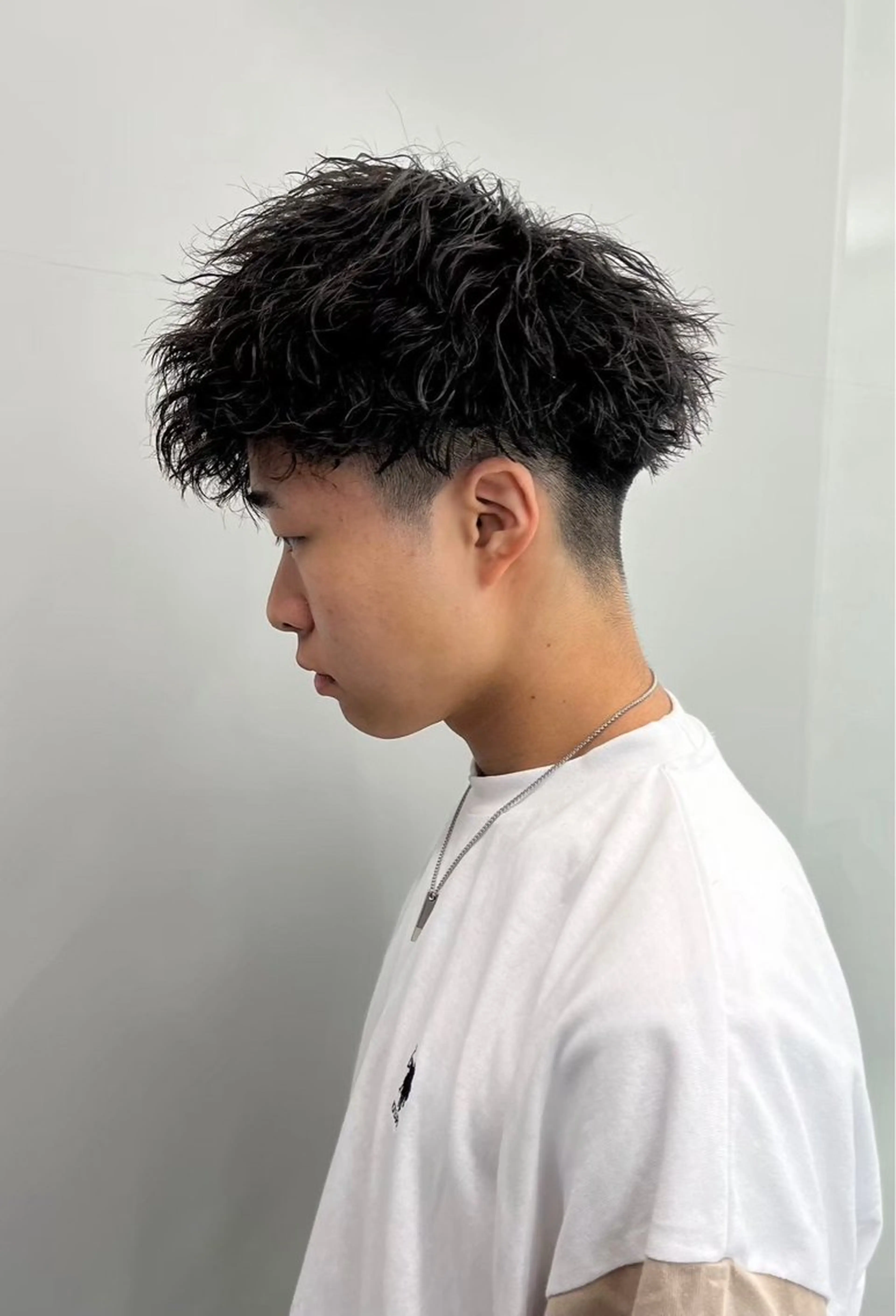 ショート カラー パーマ メンズ 博多メンズヘア特化 ベップハルキのヘアスタイル