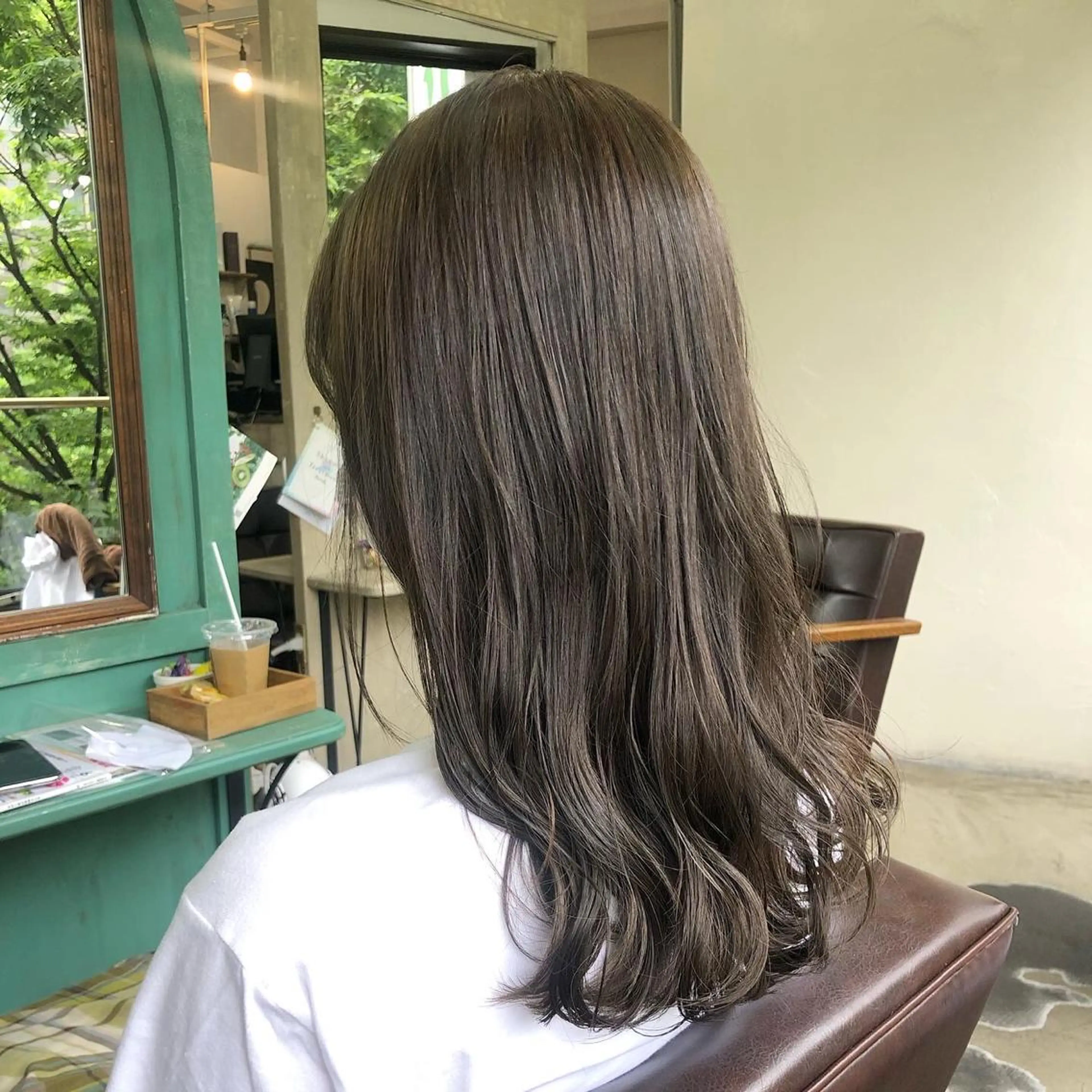 カラー ゆさこのか ダブルカラー／縮毛のヘアスタイル