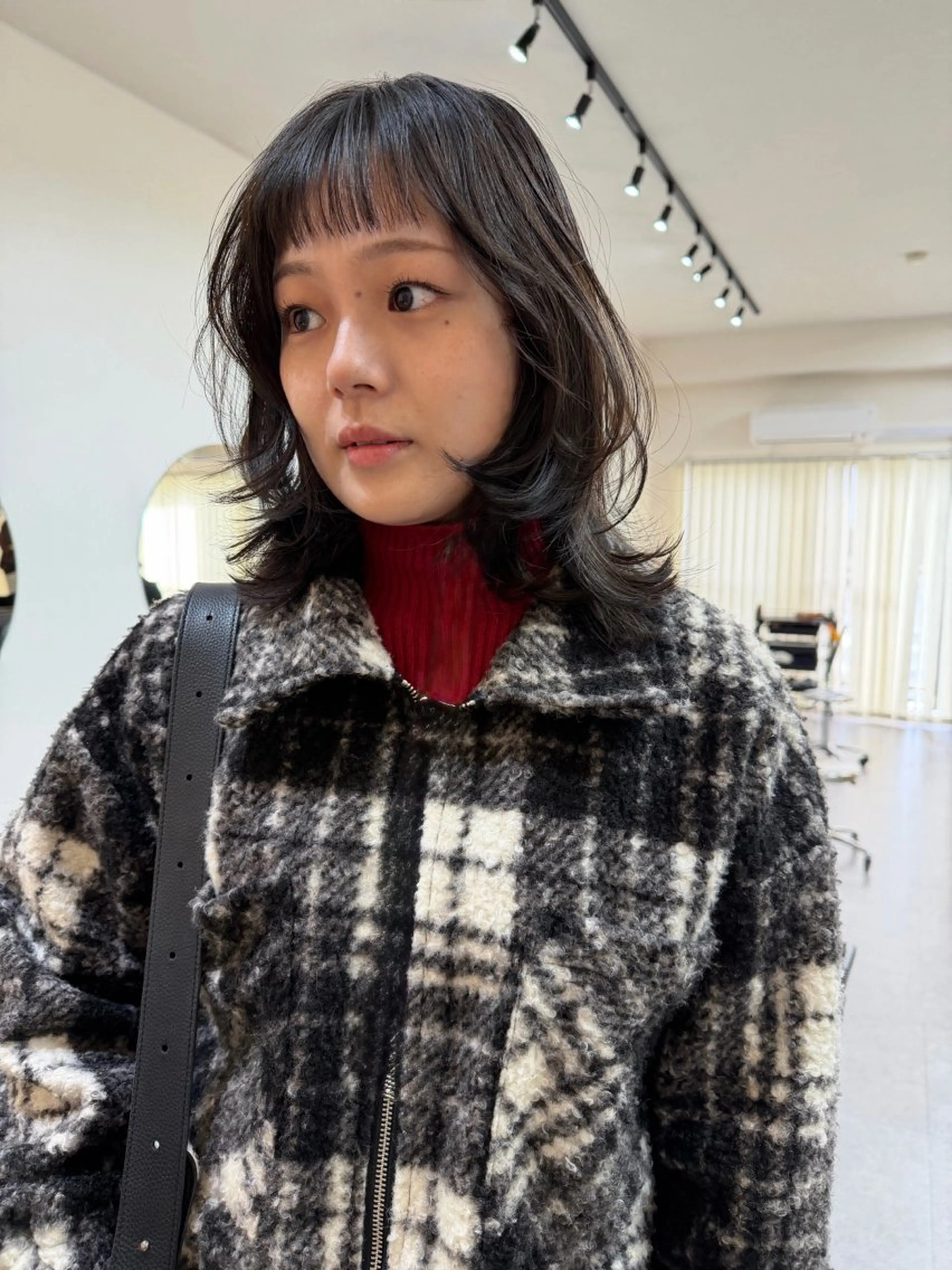 ミディアム カラー カット ヘアカラー トリートメント トレンドと似合わせ/ マンツーマン/西上楓のヘアスタイル