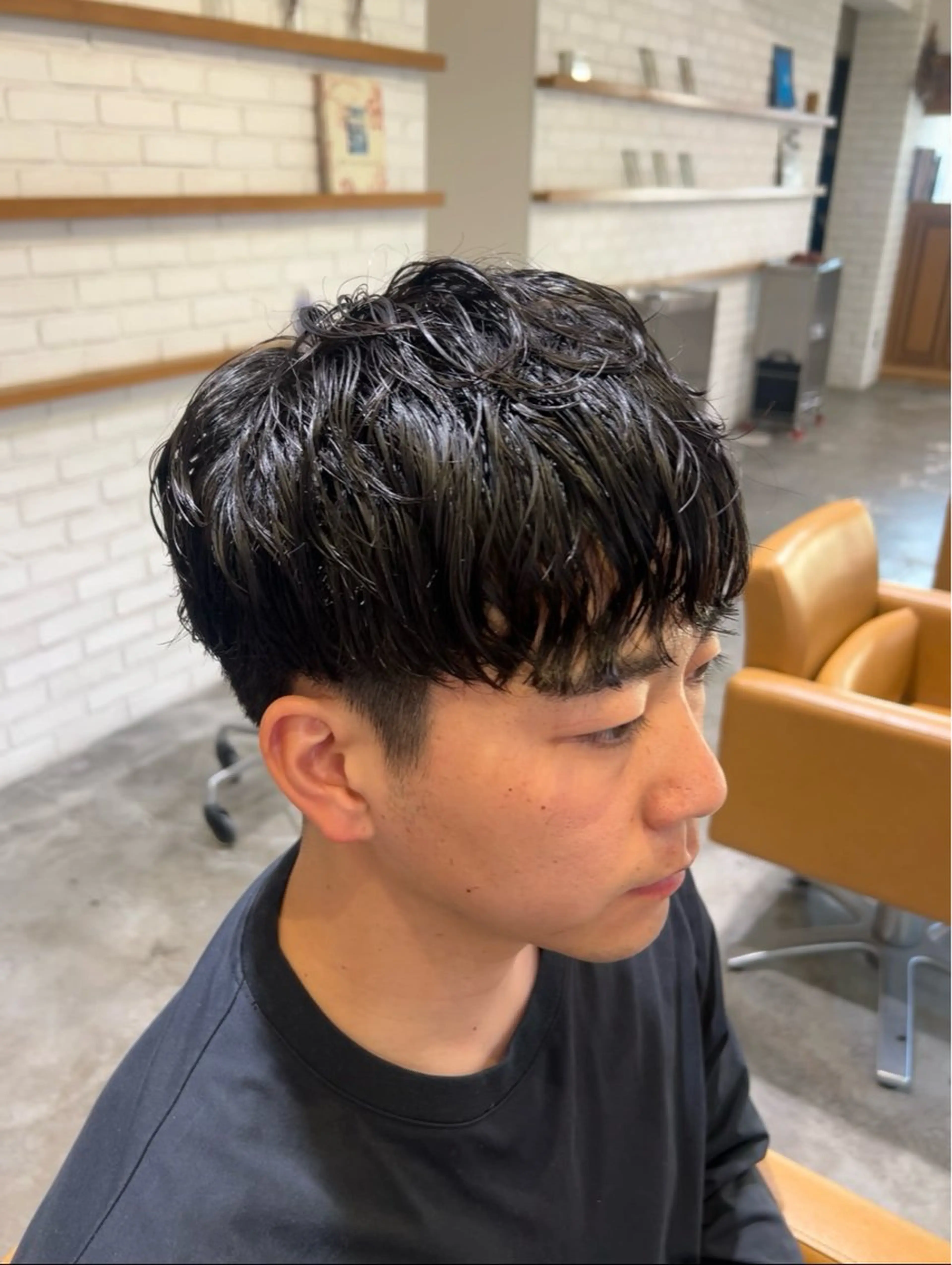 パーマ メンズ カット パーマ ボブカットモデル 募集🪄🫧まどかのヘアスタイル