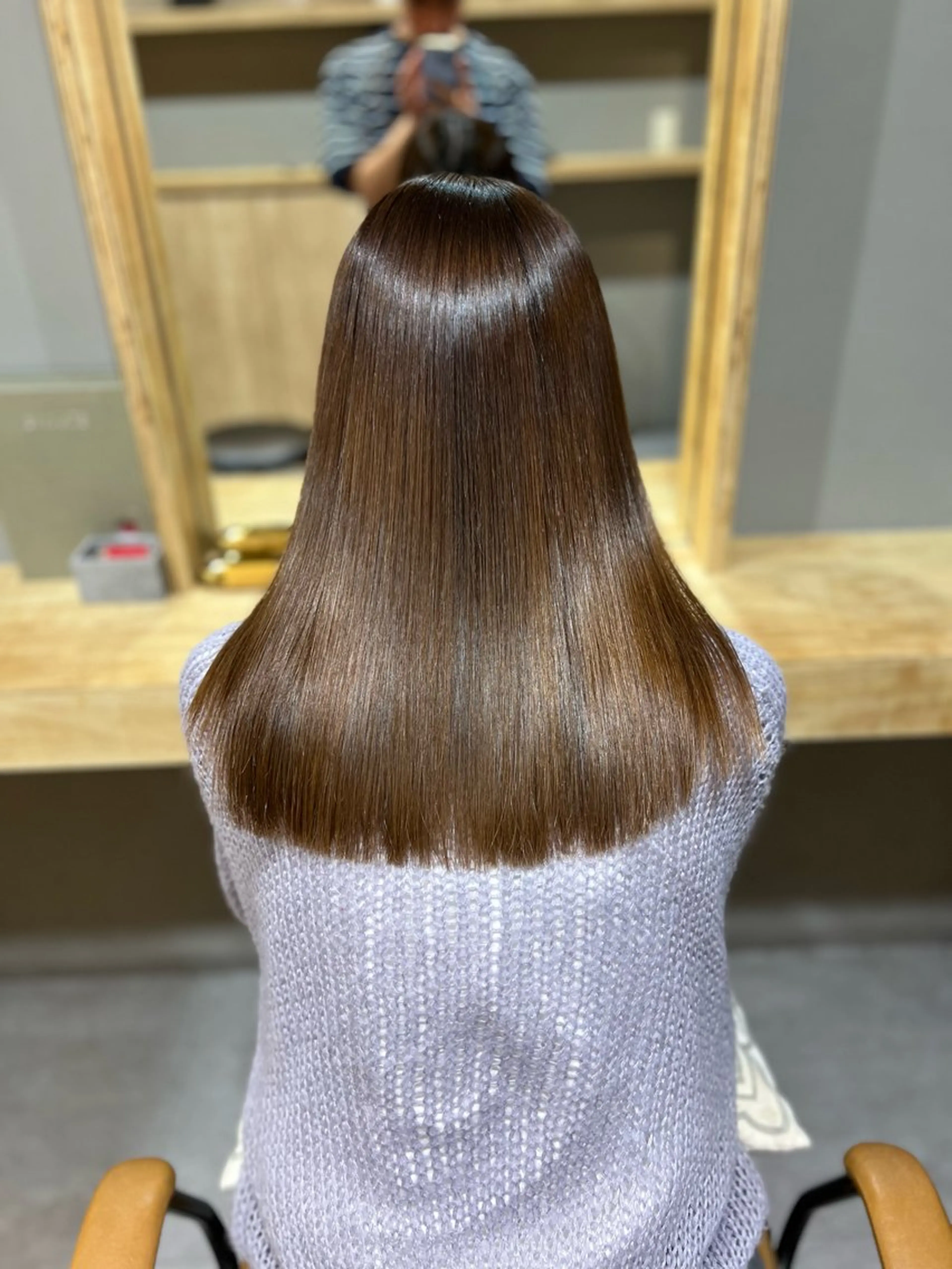 ロング 髪質改善 縮毛矯正 神戸ボブ✂️ ioe三宮/田 伸佳のヘアスタイル