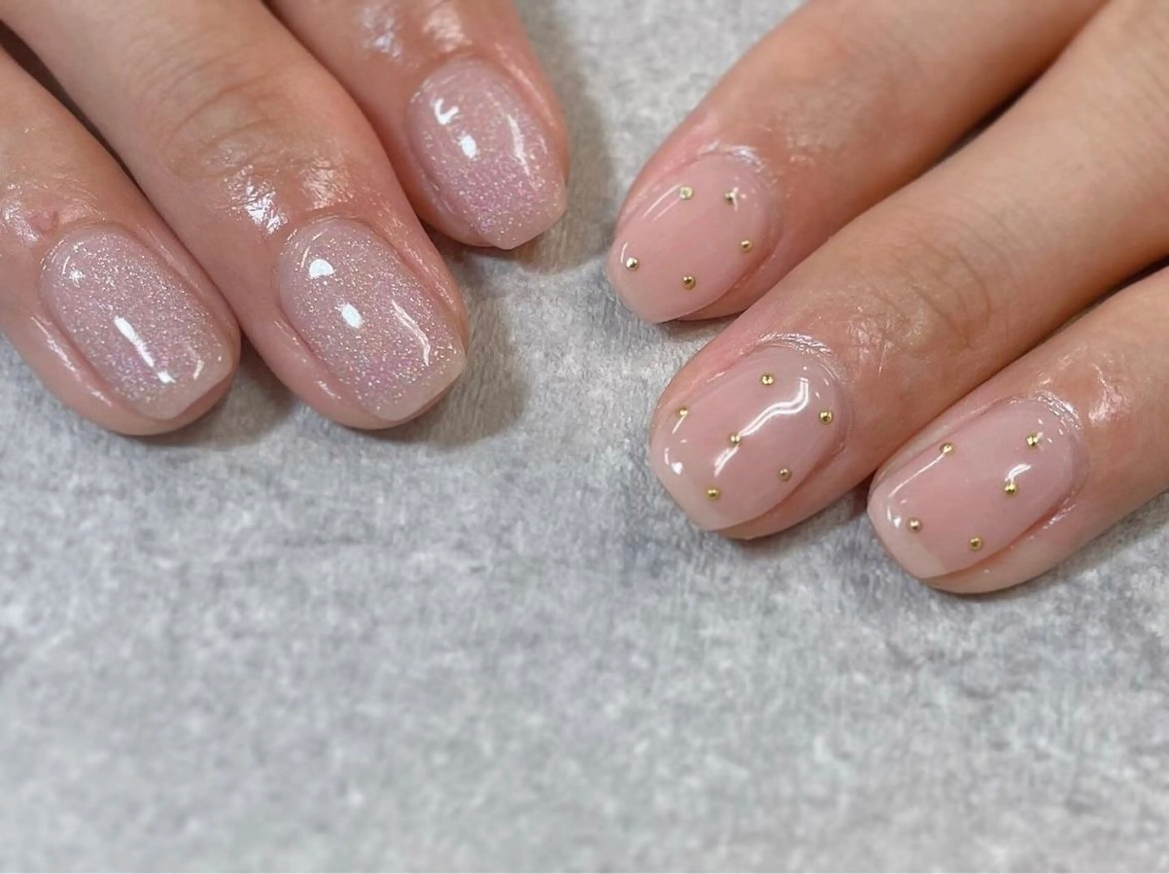 ネイル ドット マグネットネイル ピンク スクエアネイル foglia❁﻿. ⌇﻿imamuraのネイルデザイン