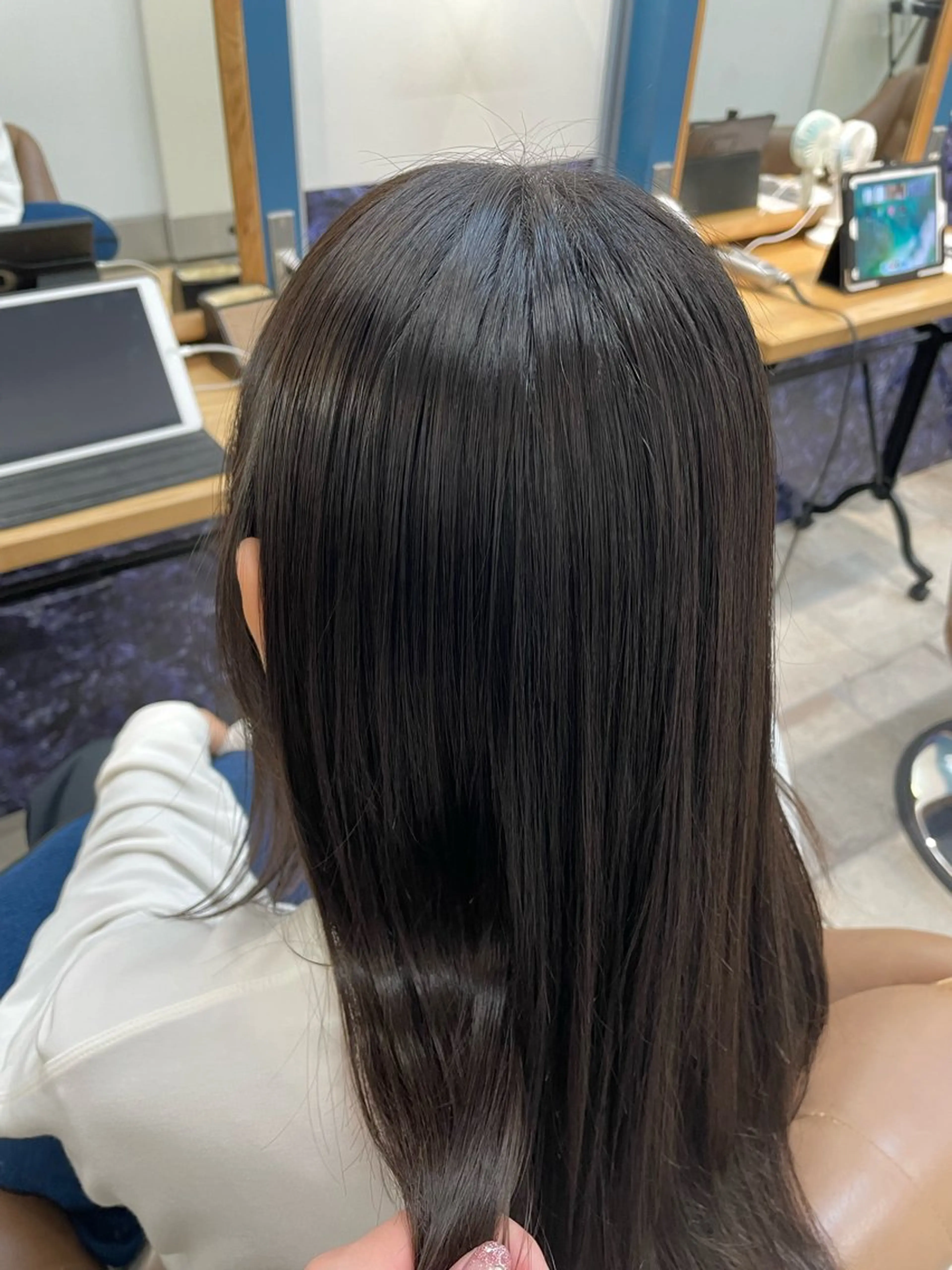 ロング パーマ トリートメント 縮毛矯正 トリートメント 🍒透明感カラー/ 艶カラー/さくら🍒のヘアスタイル