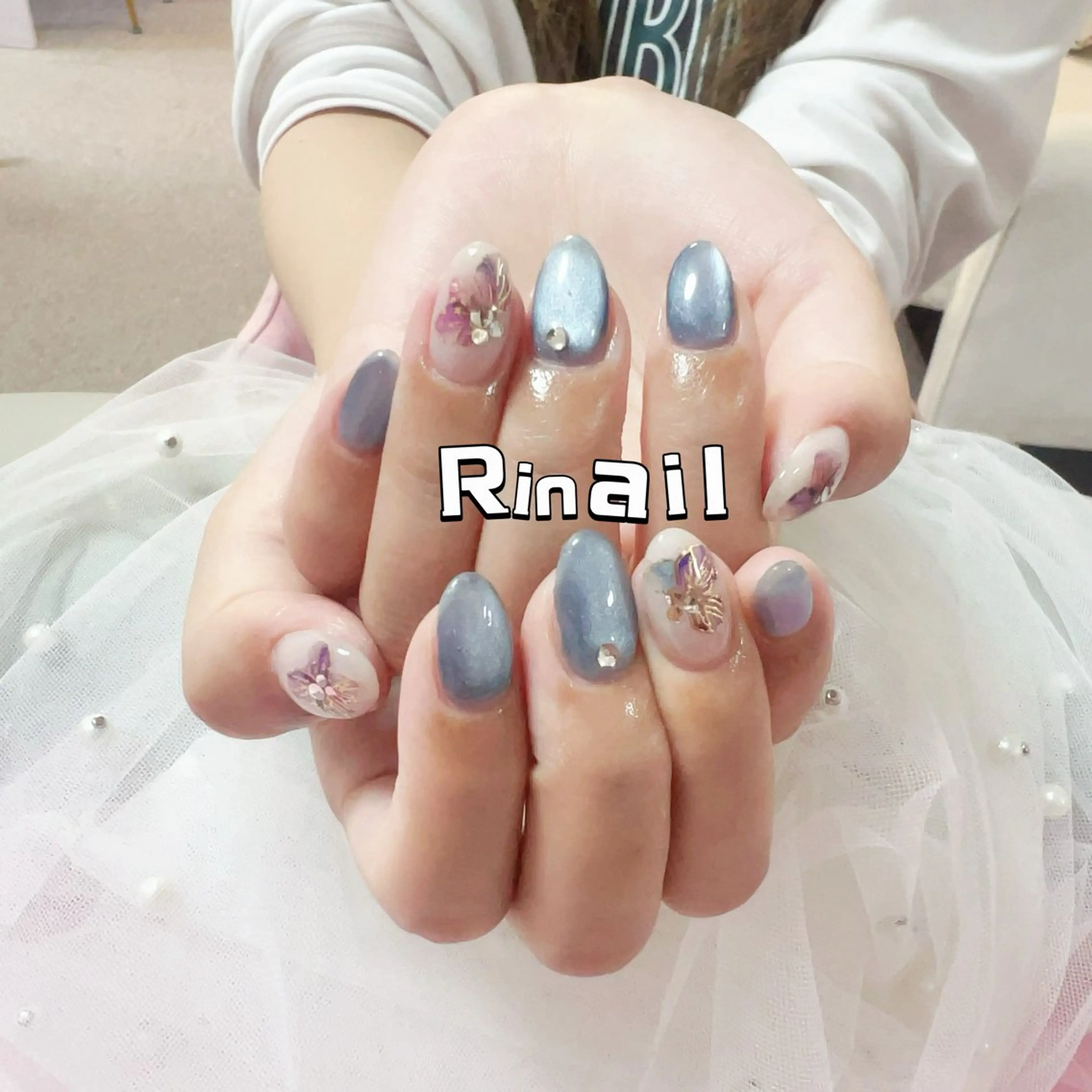 ネイル アートネイル チークネイル 長さ出し フラッシュネイル フットネイル ハンドネイル フットネイル ハンドケア YK Rinのネイルデザイン