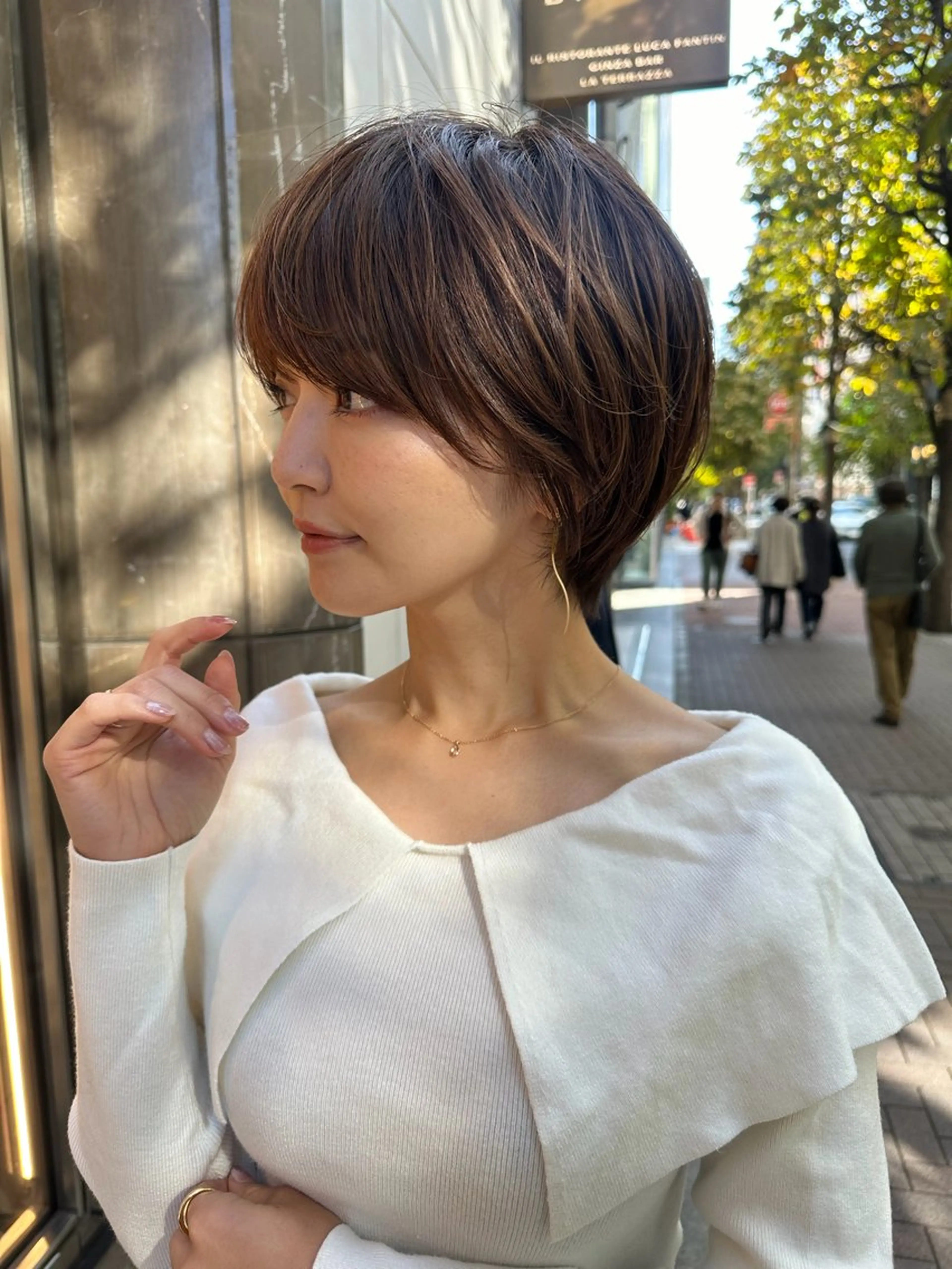 ショート 銀座似合わせショート 広瀬和輝のヘアスタイル