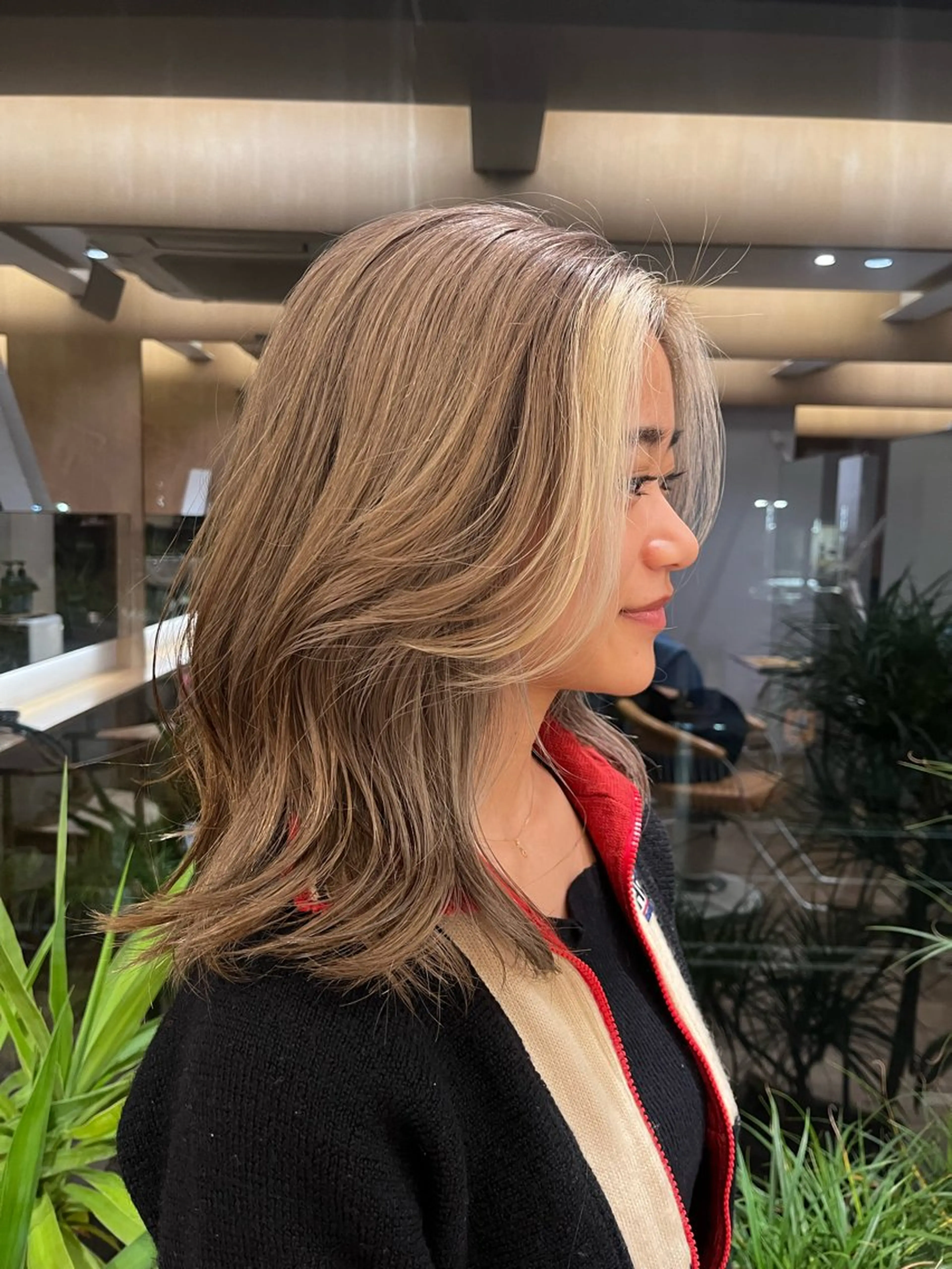 カラー ベージュカラー ブリーチ グレージュ ホワイトベージュ ひなた /鎌倉美容室のヘアスタイル