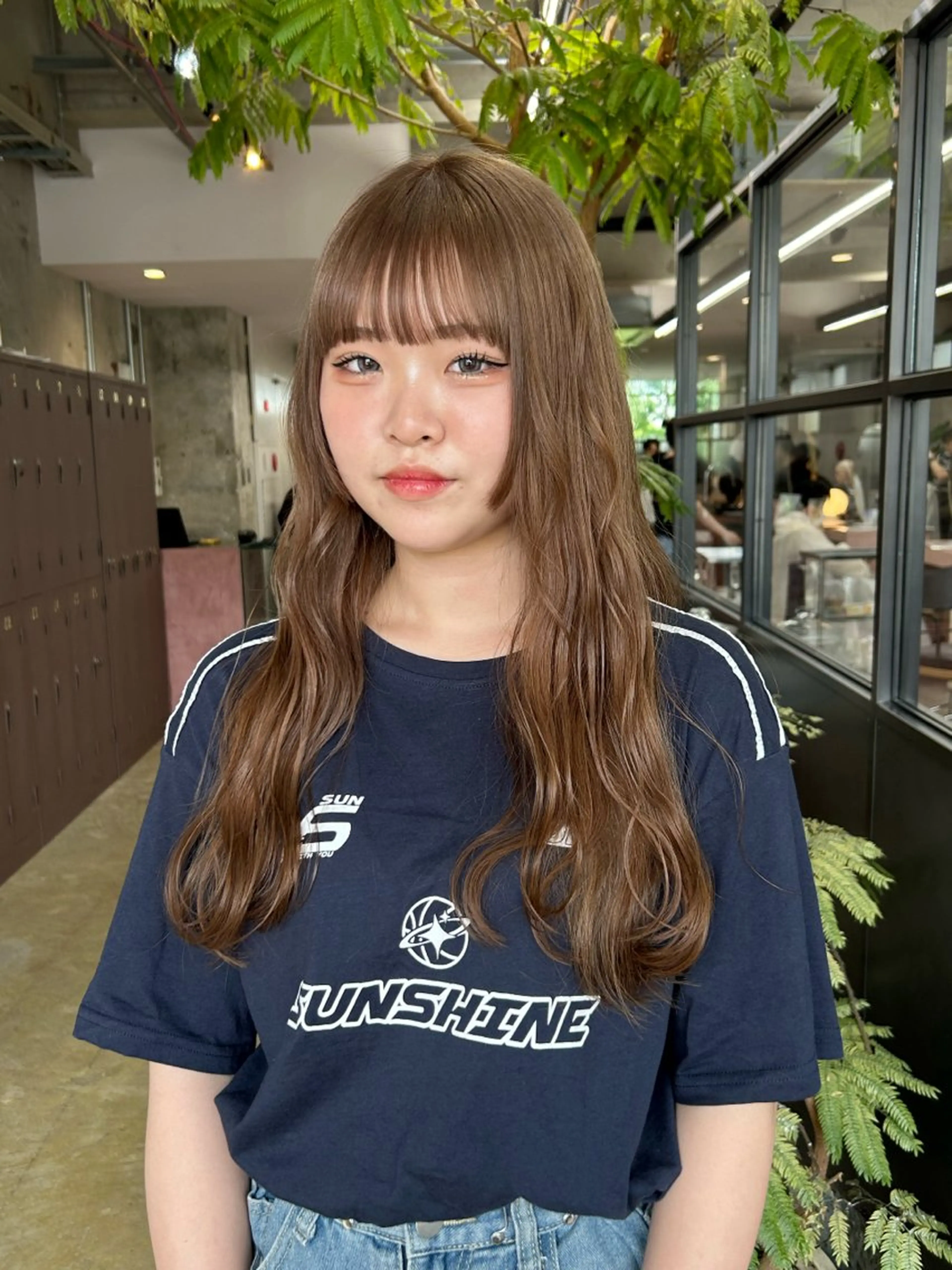 ロング カラー ベージュカラー 姫カット maho/垢抜け カラー♡パーマのヘアスタイル