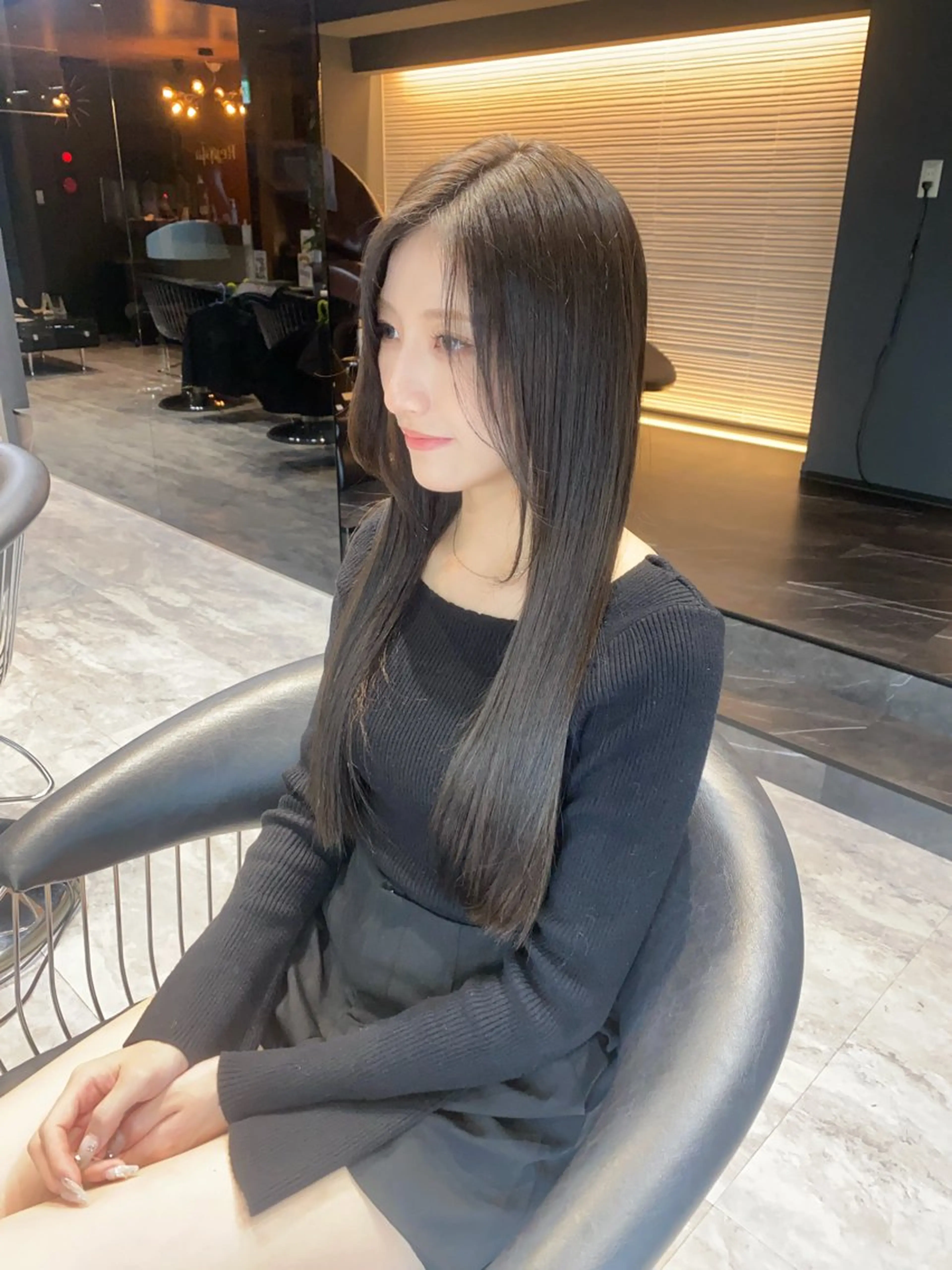 ロング 髪質改善 トリートメント トリートメント 酸性ストレート/ 透明感カラー/中村利のヘアスタイル